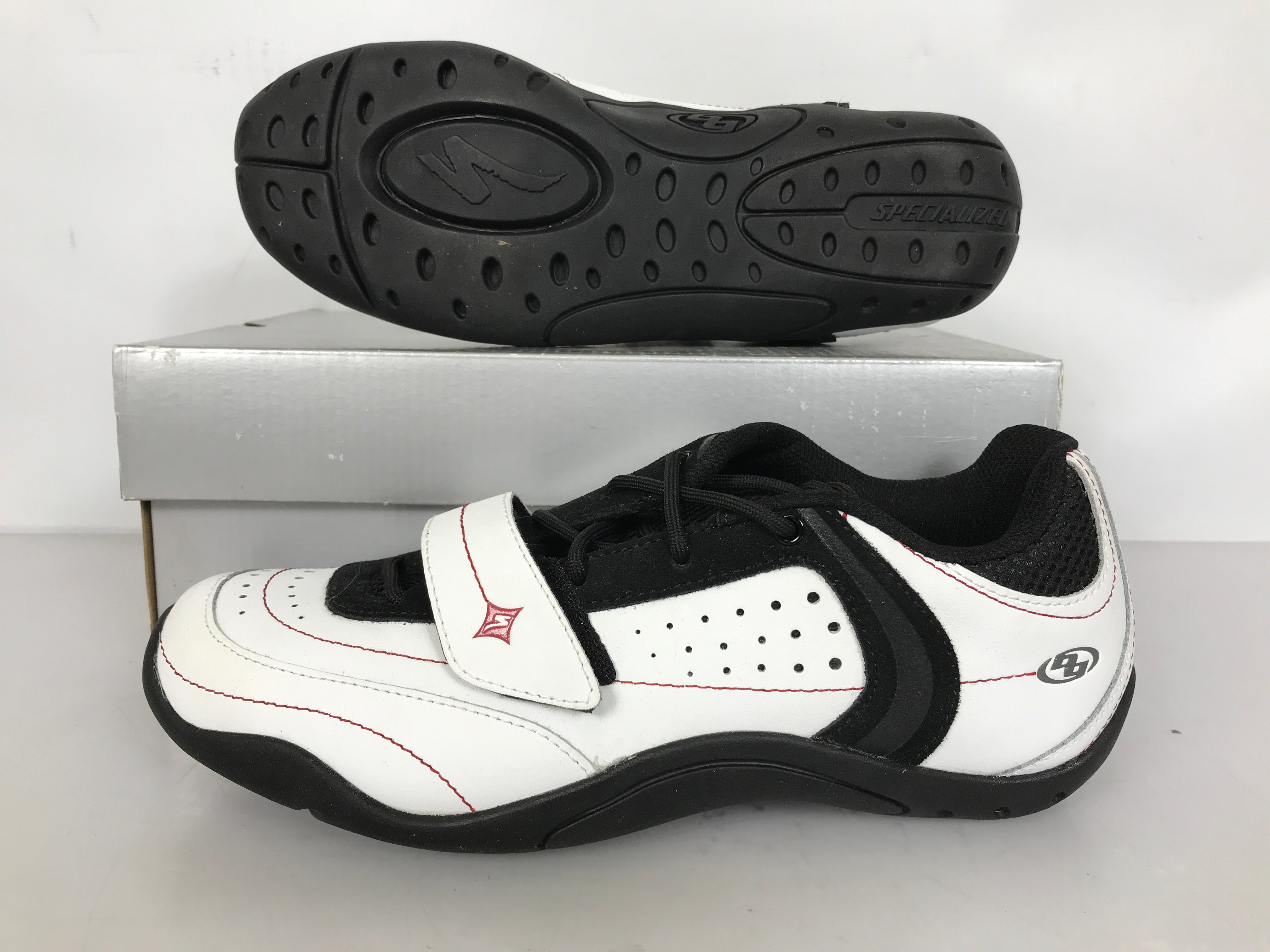 Specialized Body Geometry White/Crimson Sonoma Women's Size 10 / 41 NIB