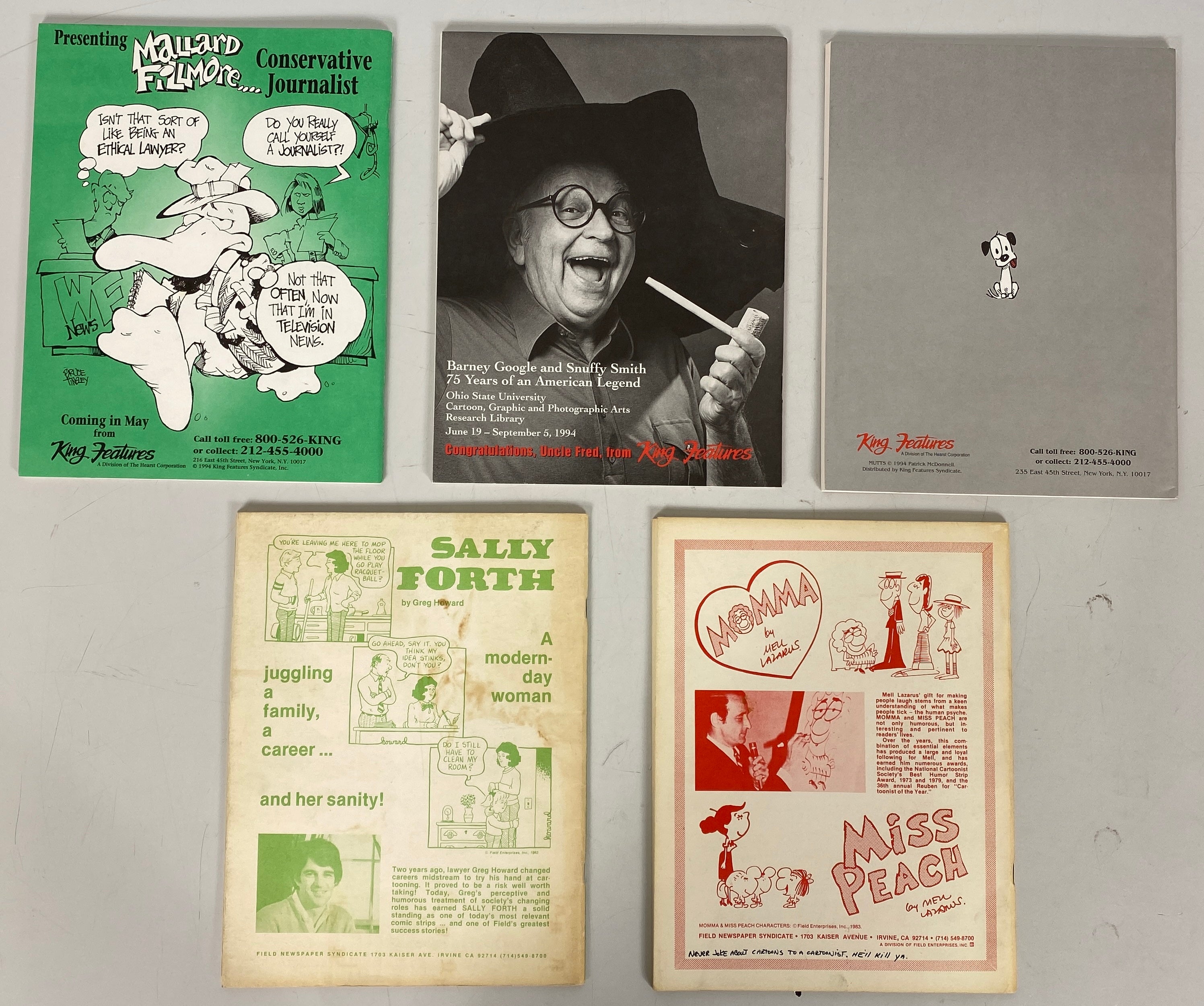 Lot of 53 Cartoonist Profiles Magazine (1969-1993)