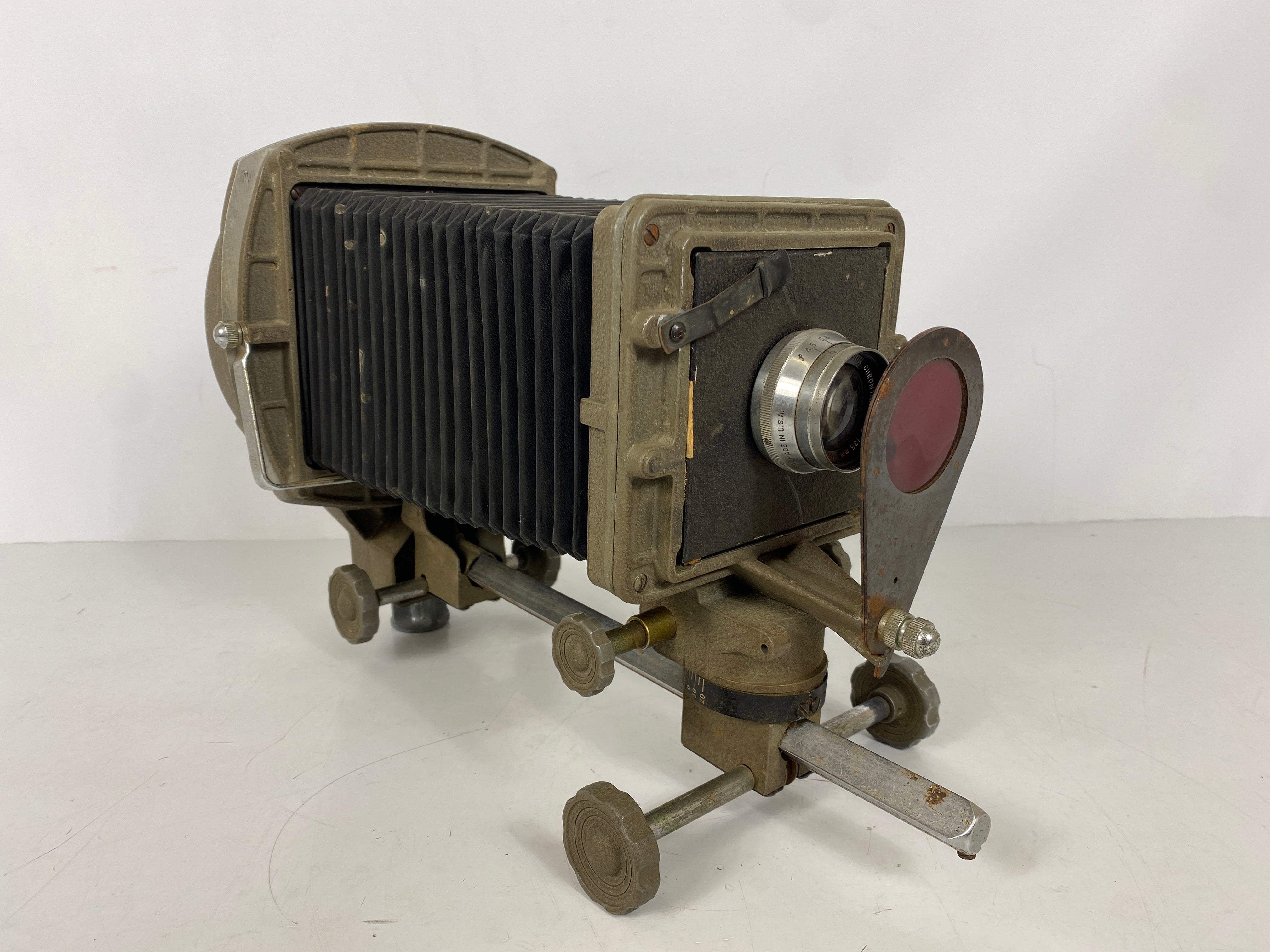 Vintage DeJur Amsco Monorail Camera with Projection Chromtar Y4506 Lens