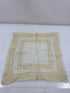 Vintage 1890s White Linen Handkerchief with Lace Border