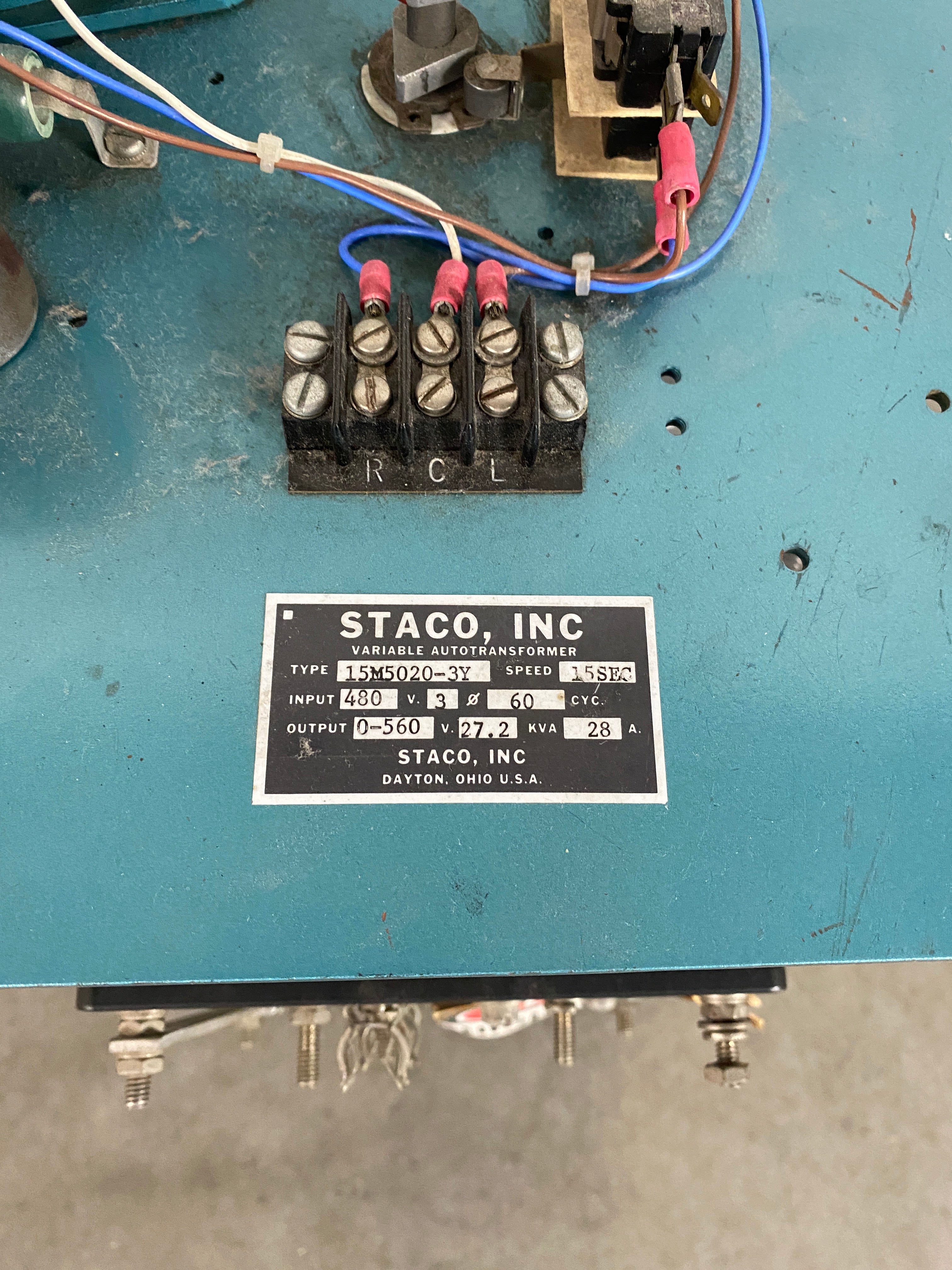 Staco 15M5020-3Y Variable Auto Transformer