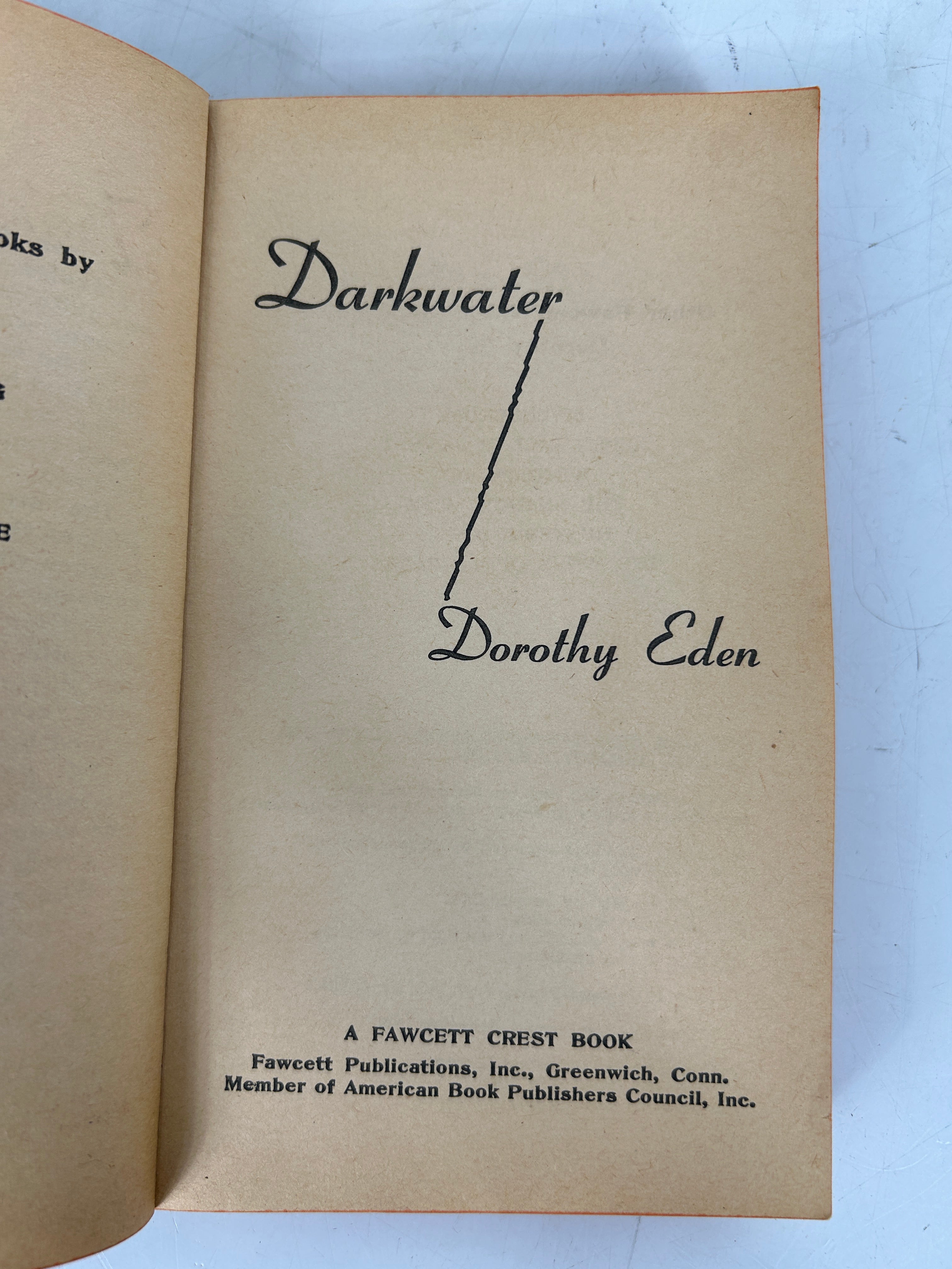 Lot of 2  Vintage Suspense Novels by Dorothy Eden SC