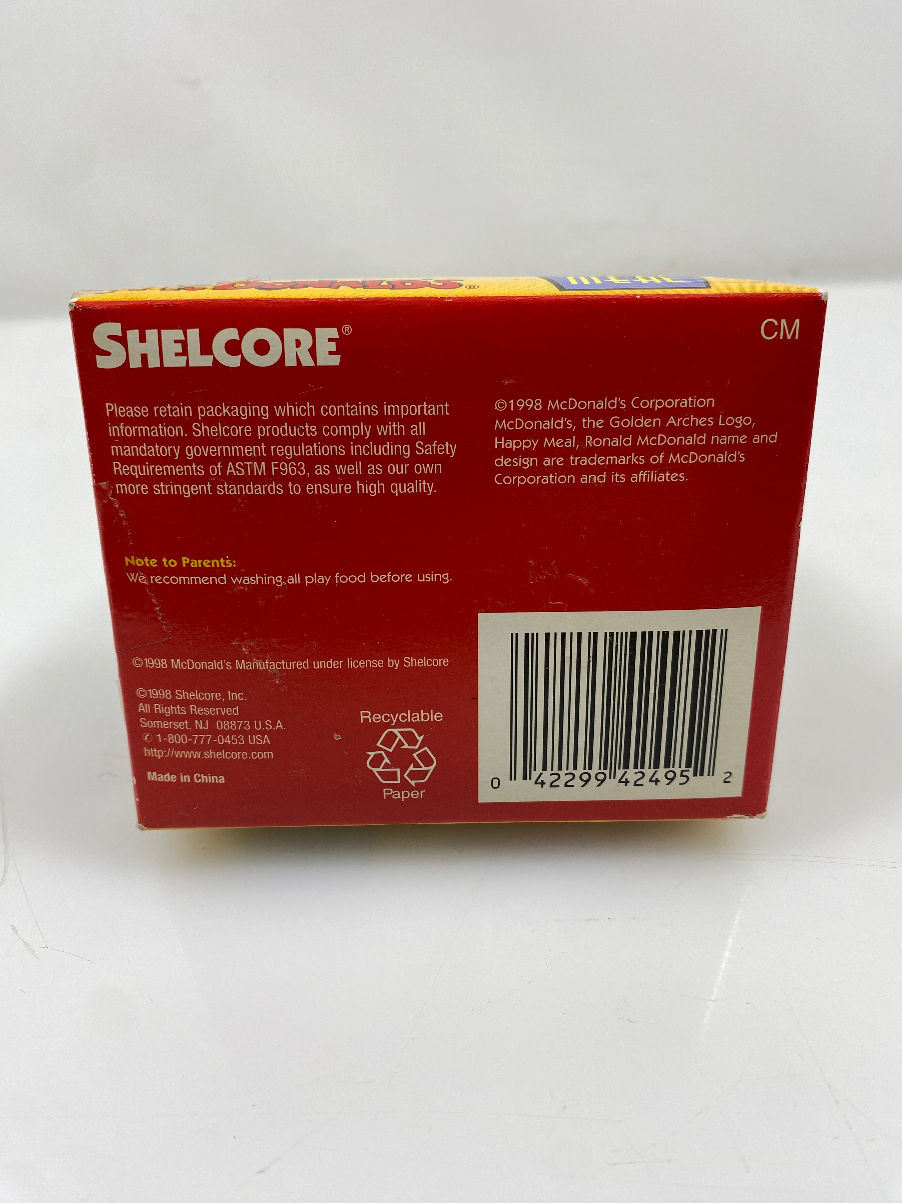 1998 Shelcore McDonalds Happy Meal Play Set