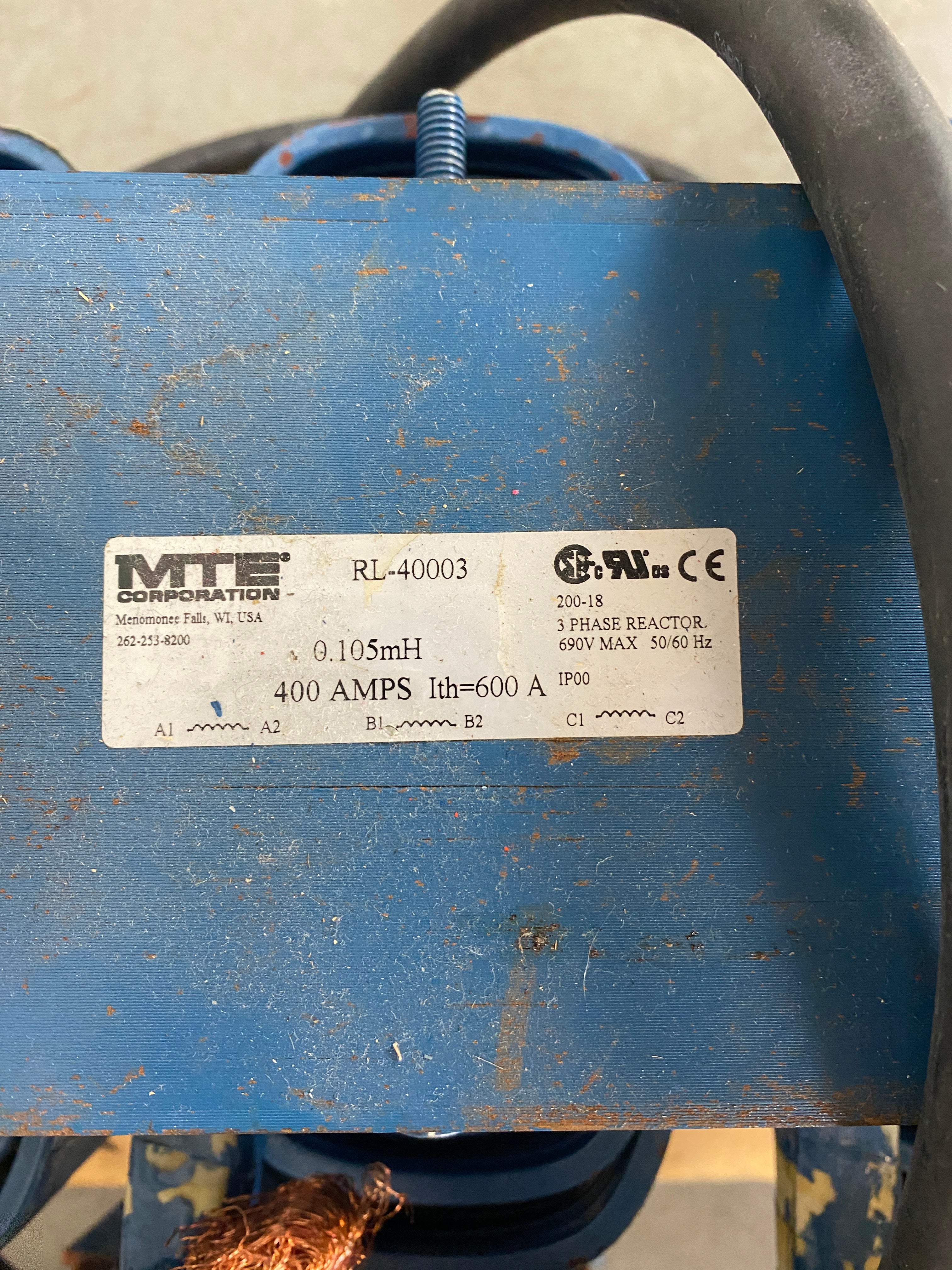 MTE Corporation RL-40003 Transformer