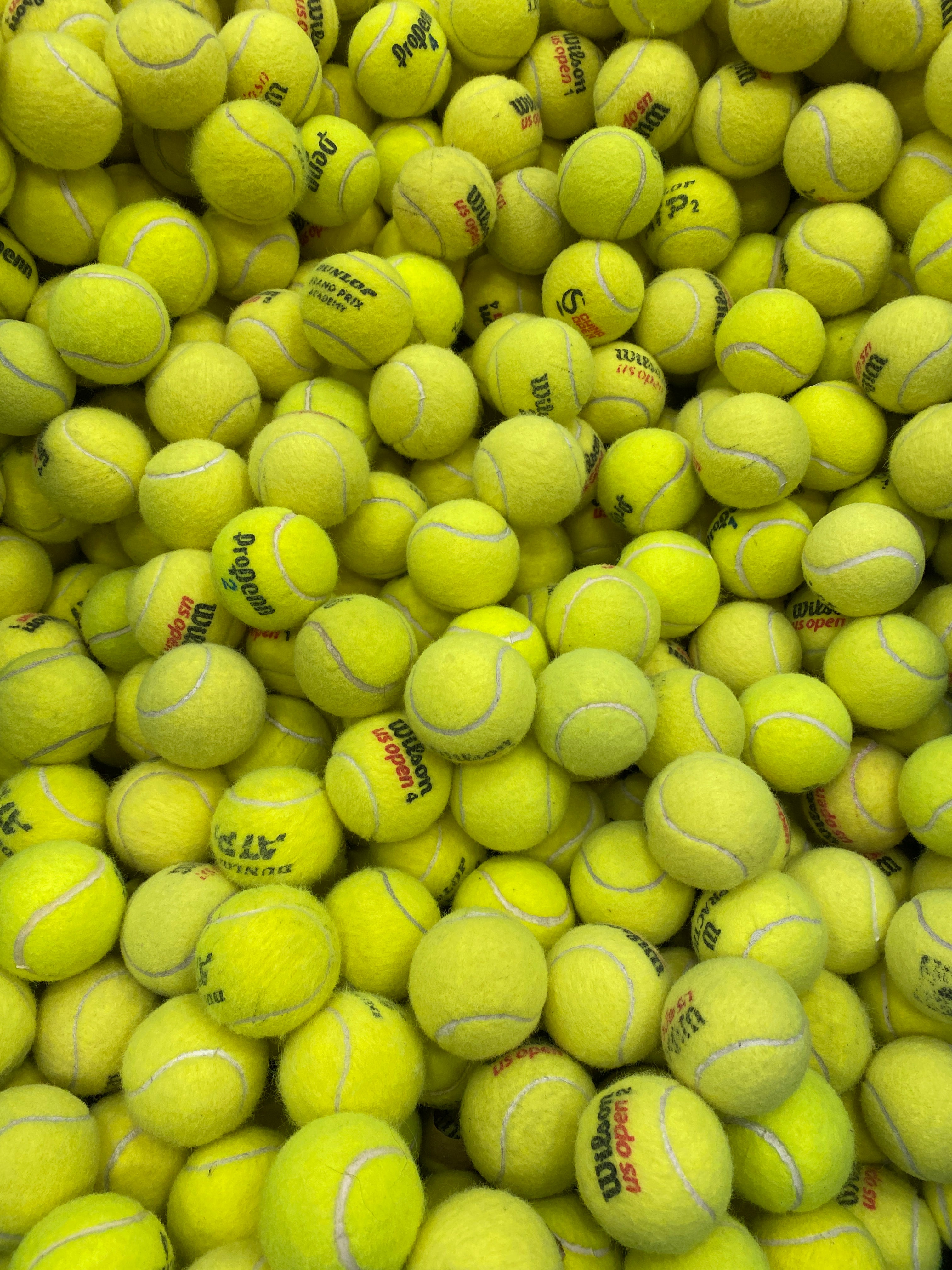 Lot of 5 Used Tennis Balls