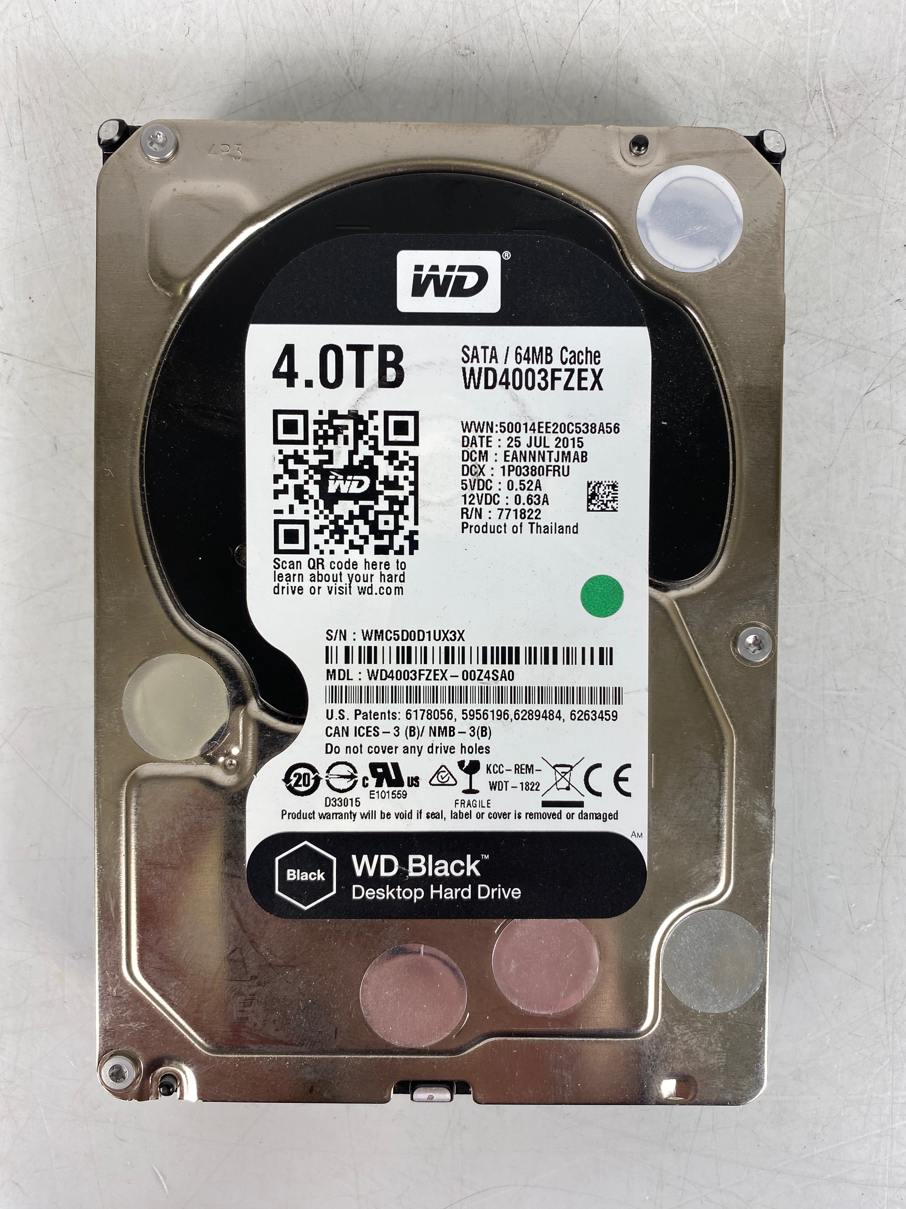 Western Digital WD Black 4TB 7200RPM 3.5" SATA HDD