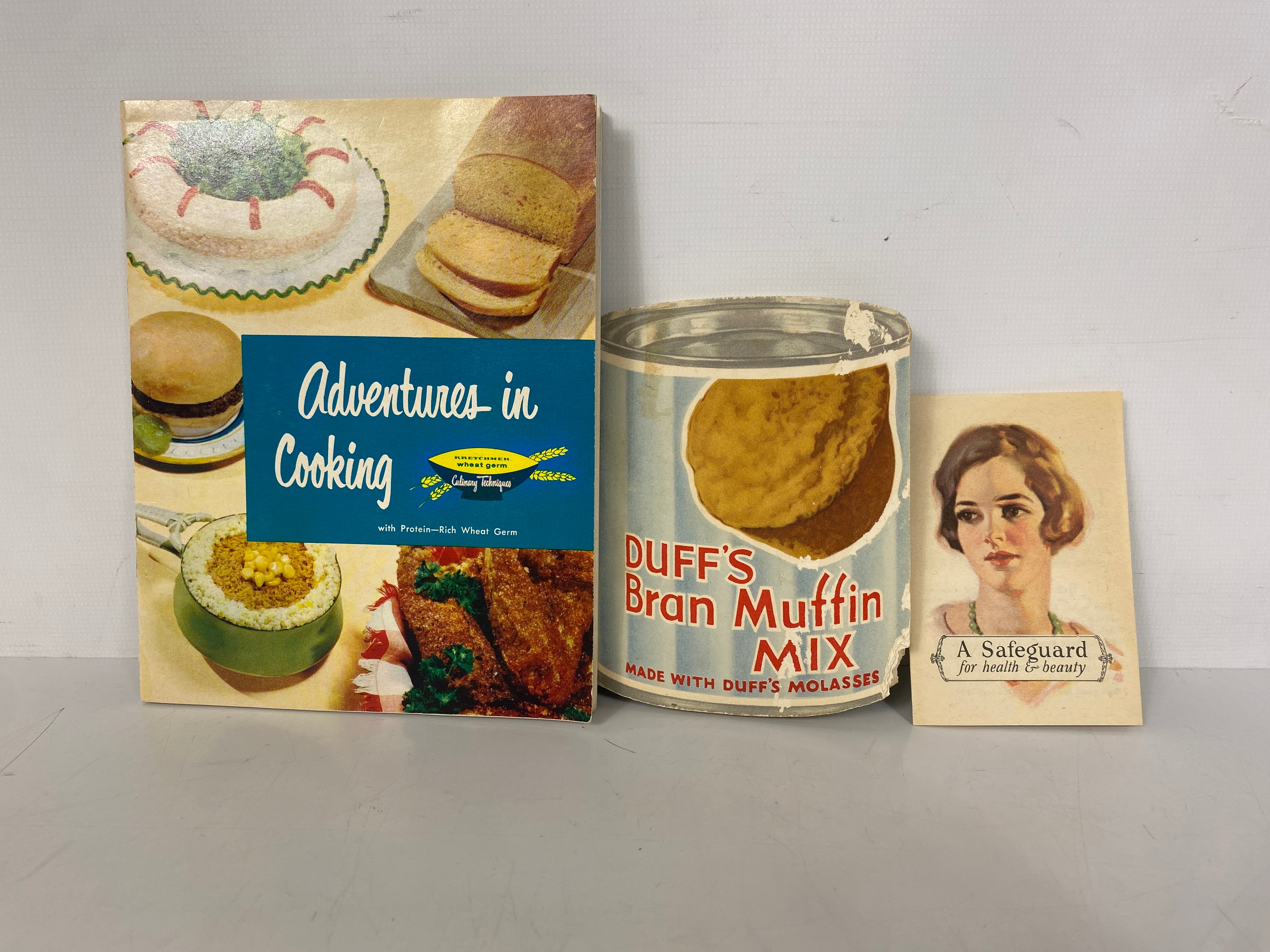 3 Vtg Booklets: Postum Health & Beauty/Kretchmer Wheat Germ/Duff's Bran Muffin