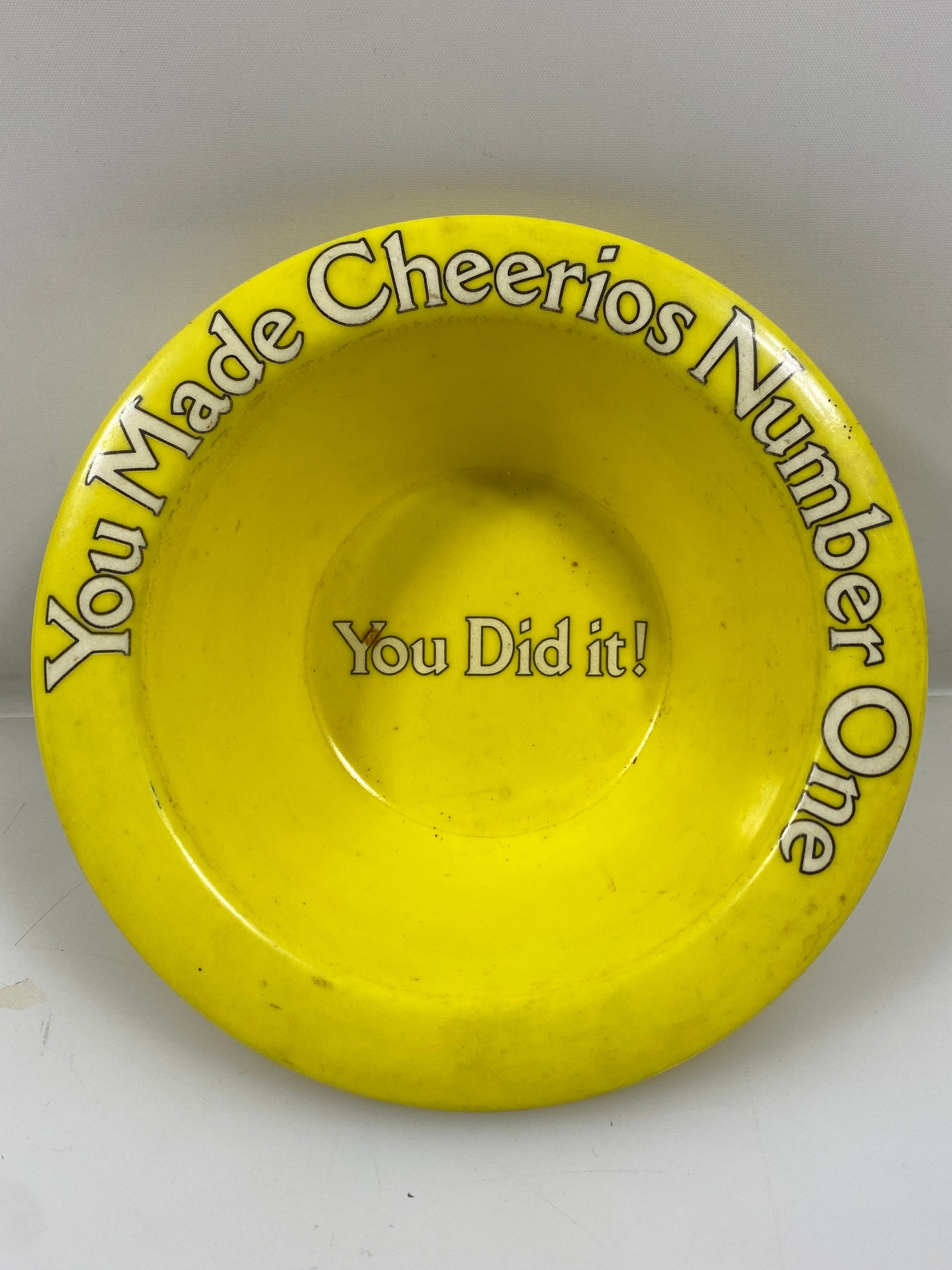 'You Made Cheerios Number One You Did It' Cheerios Cereal Bowl