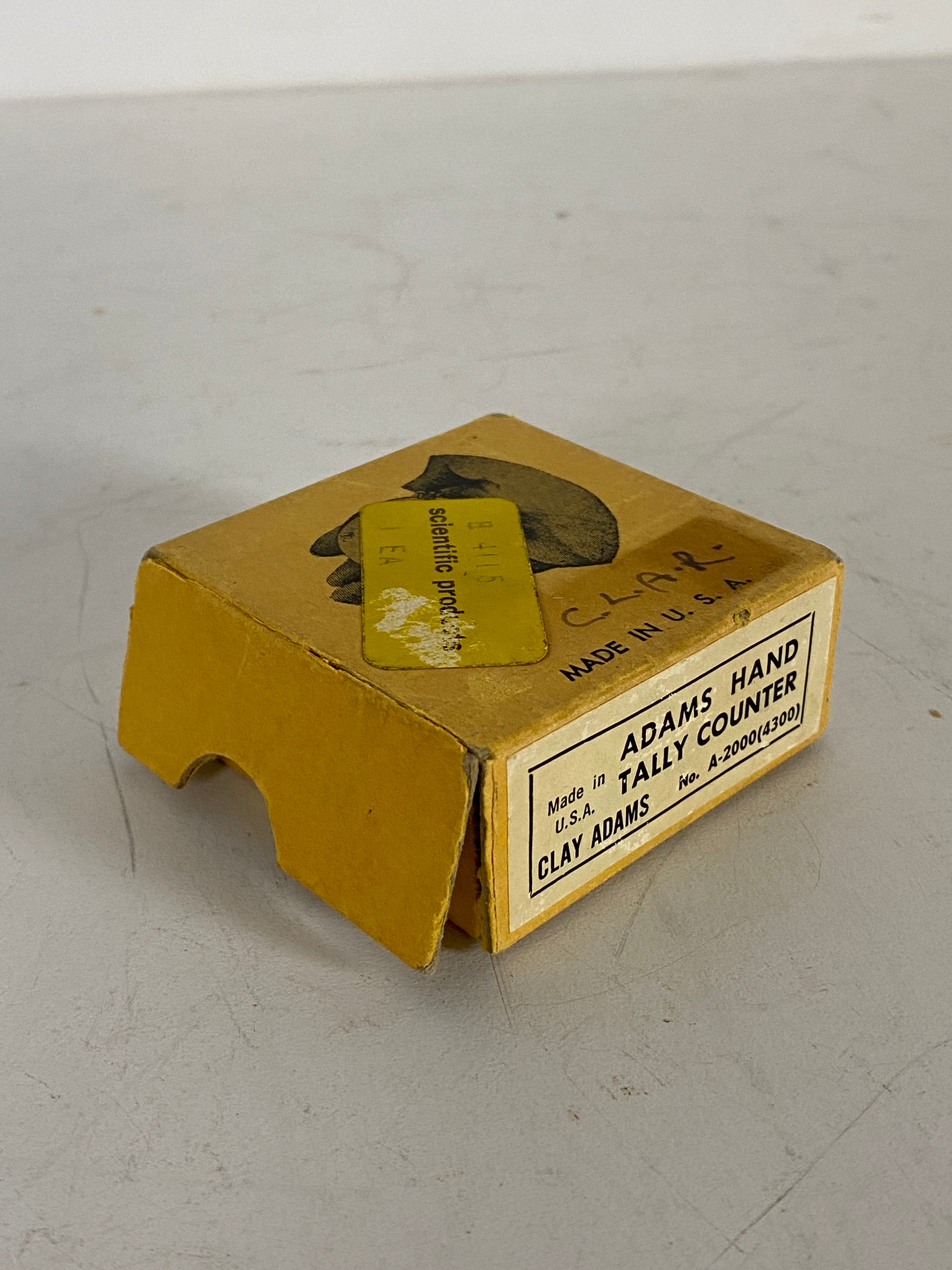 Vintage Clay Adams Hand Tally Counter With Box