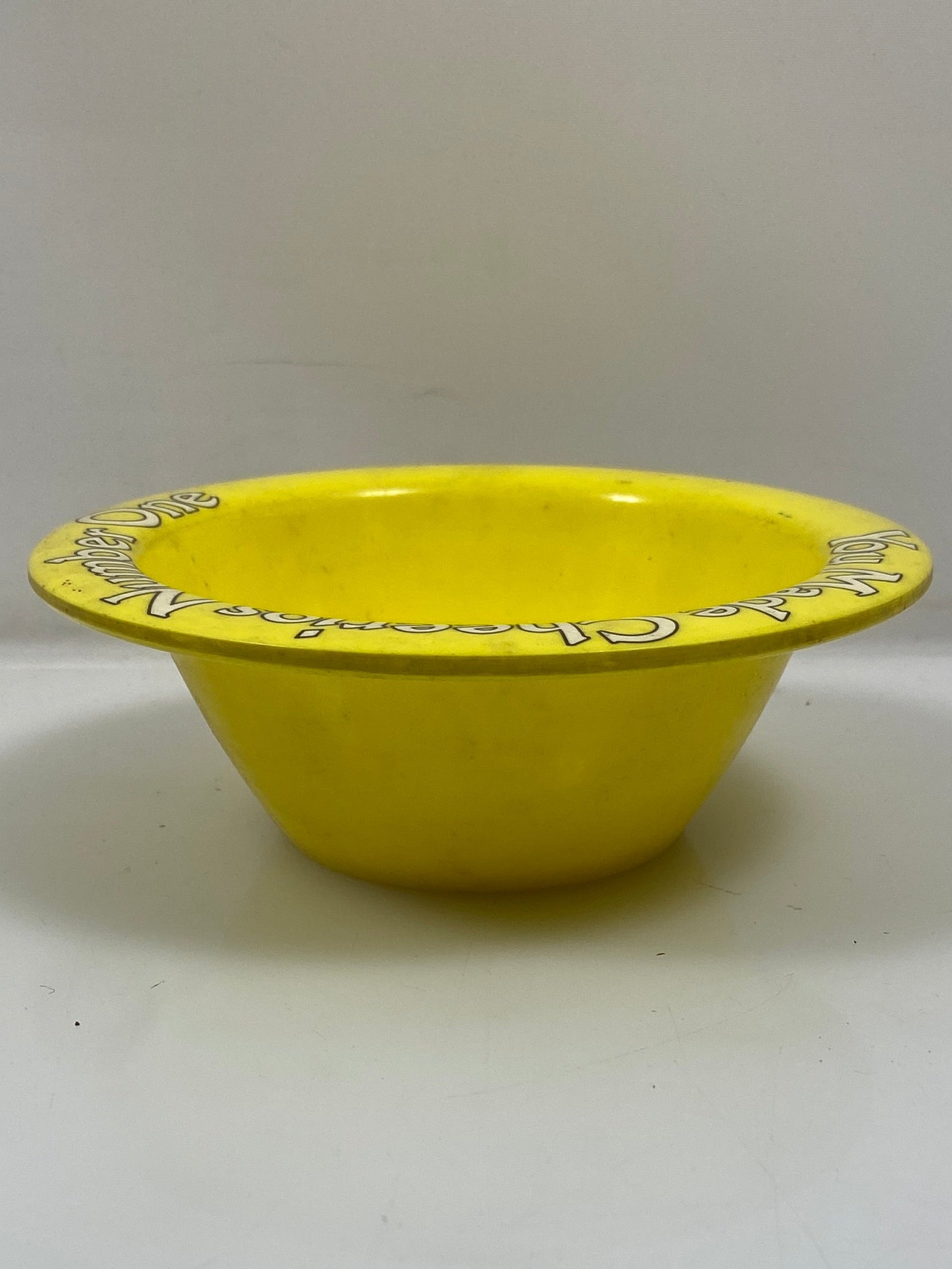 'You Made Cheerios Number One You Did It' Cheerios Cereal Bowl