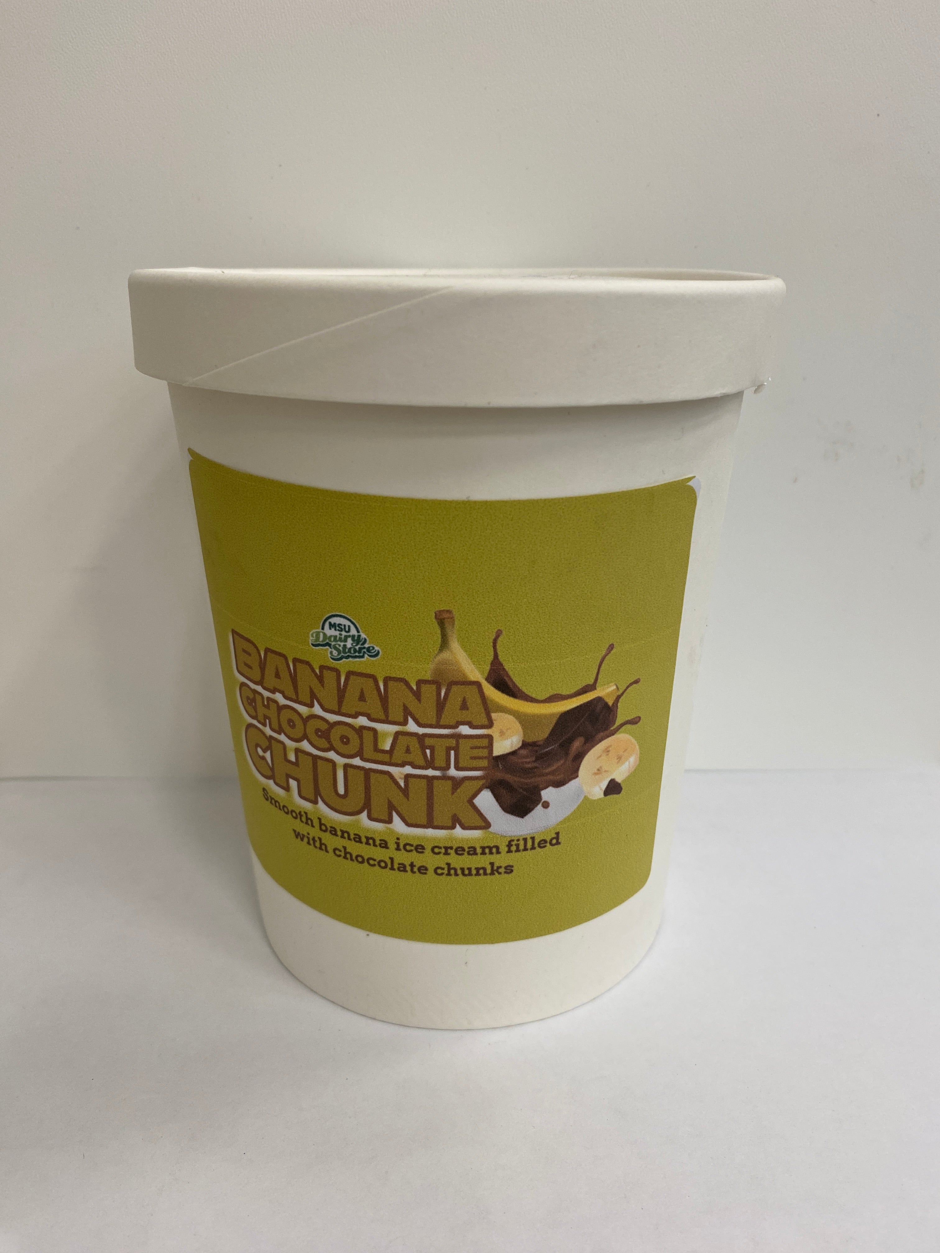 MSU Dairy Store Banana Chocolate Chunk Quart