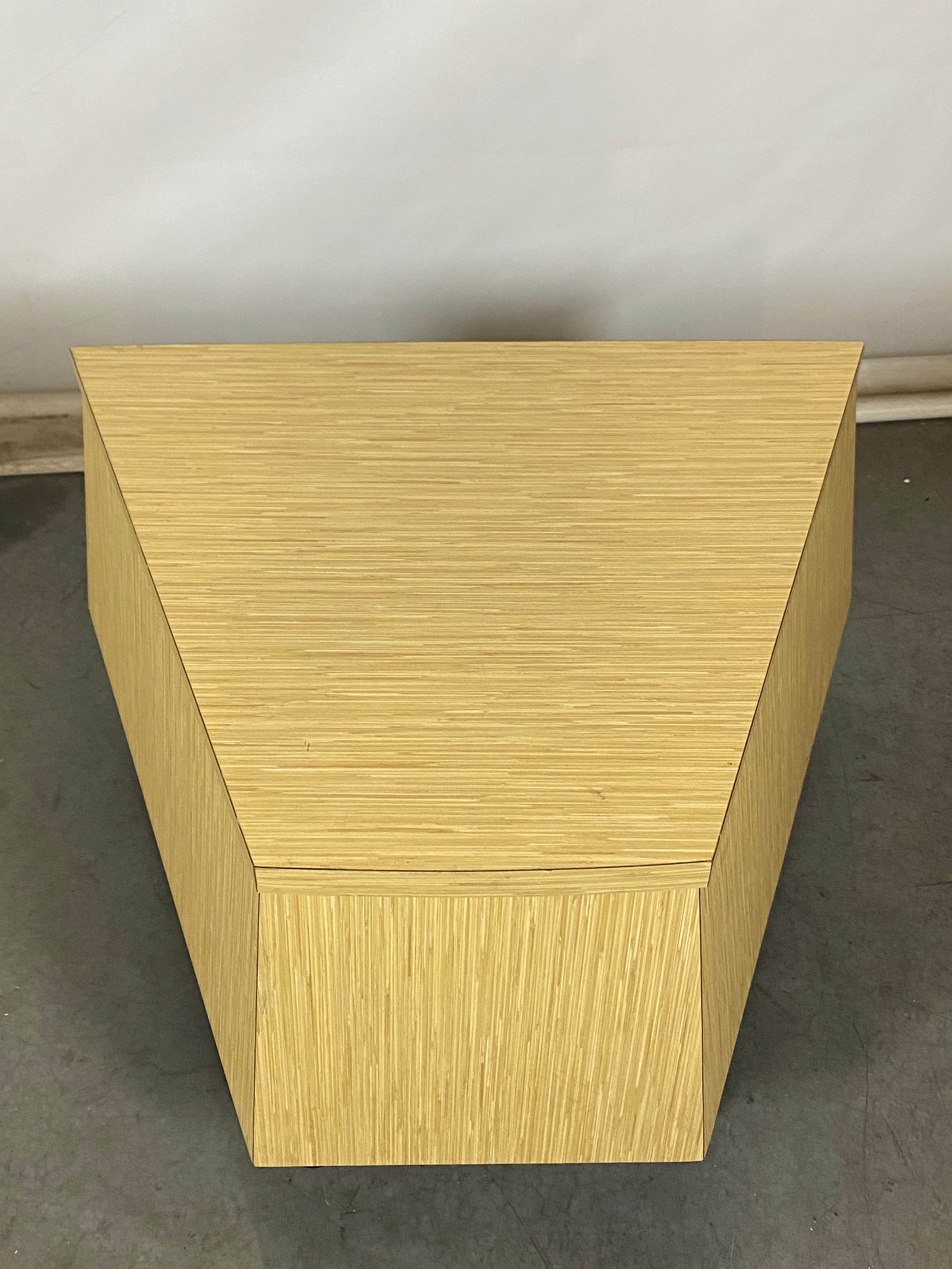 Laminate Trapezoidal Side Table