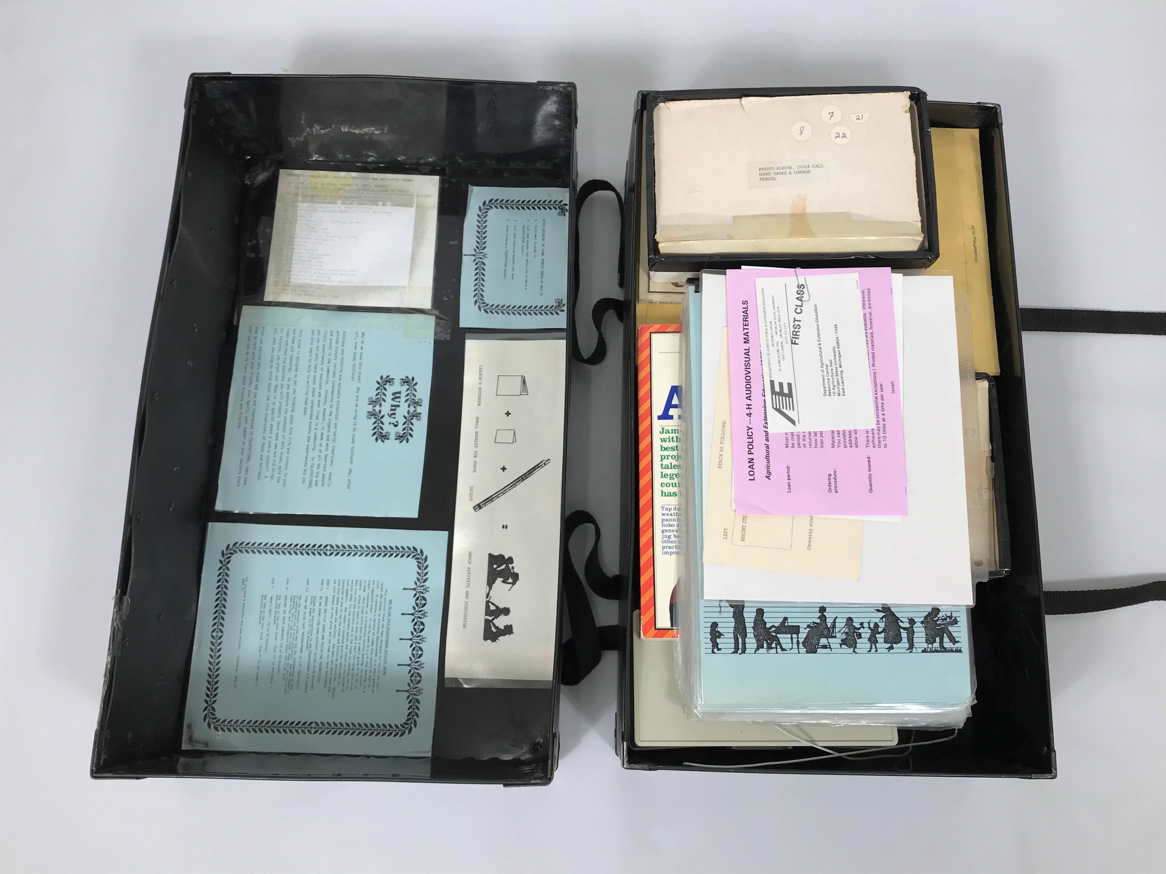 Vintage Folkpatterns Activities Suitcase