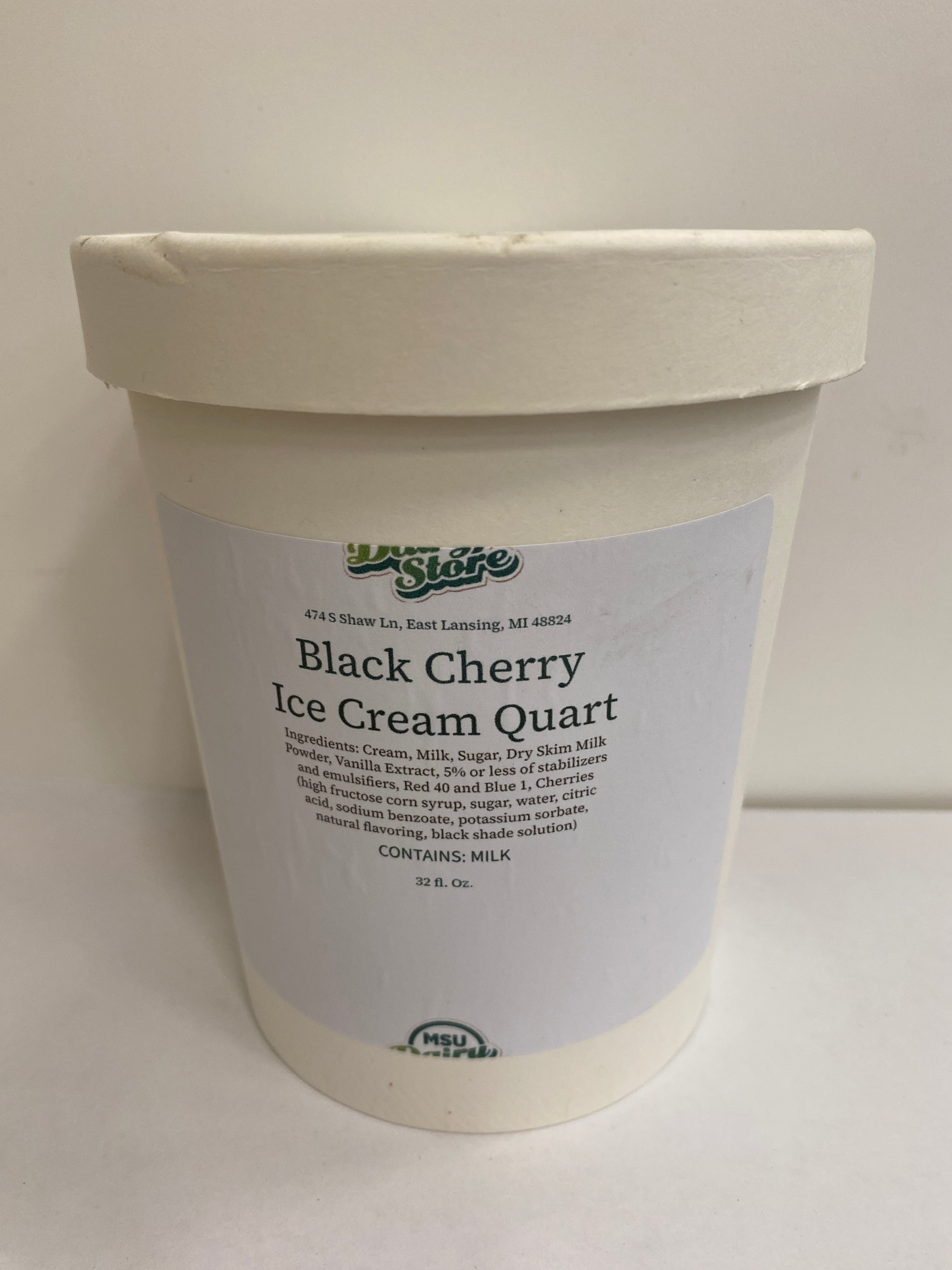 MSU Dairy Store Black Cherry Quart