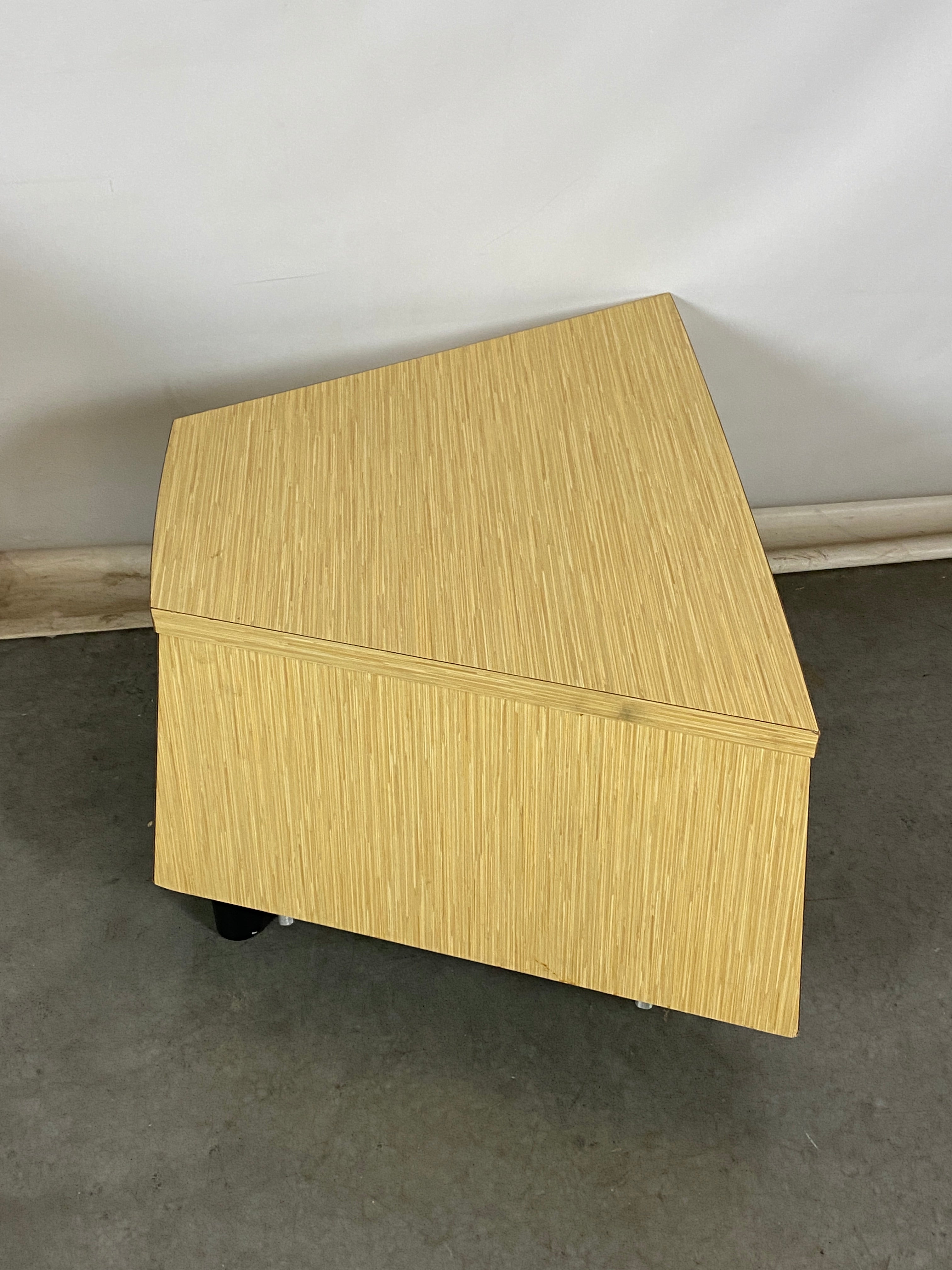 Laminate Trapezoidal Side Table