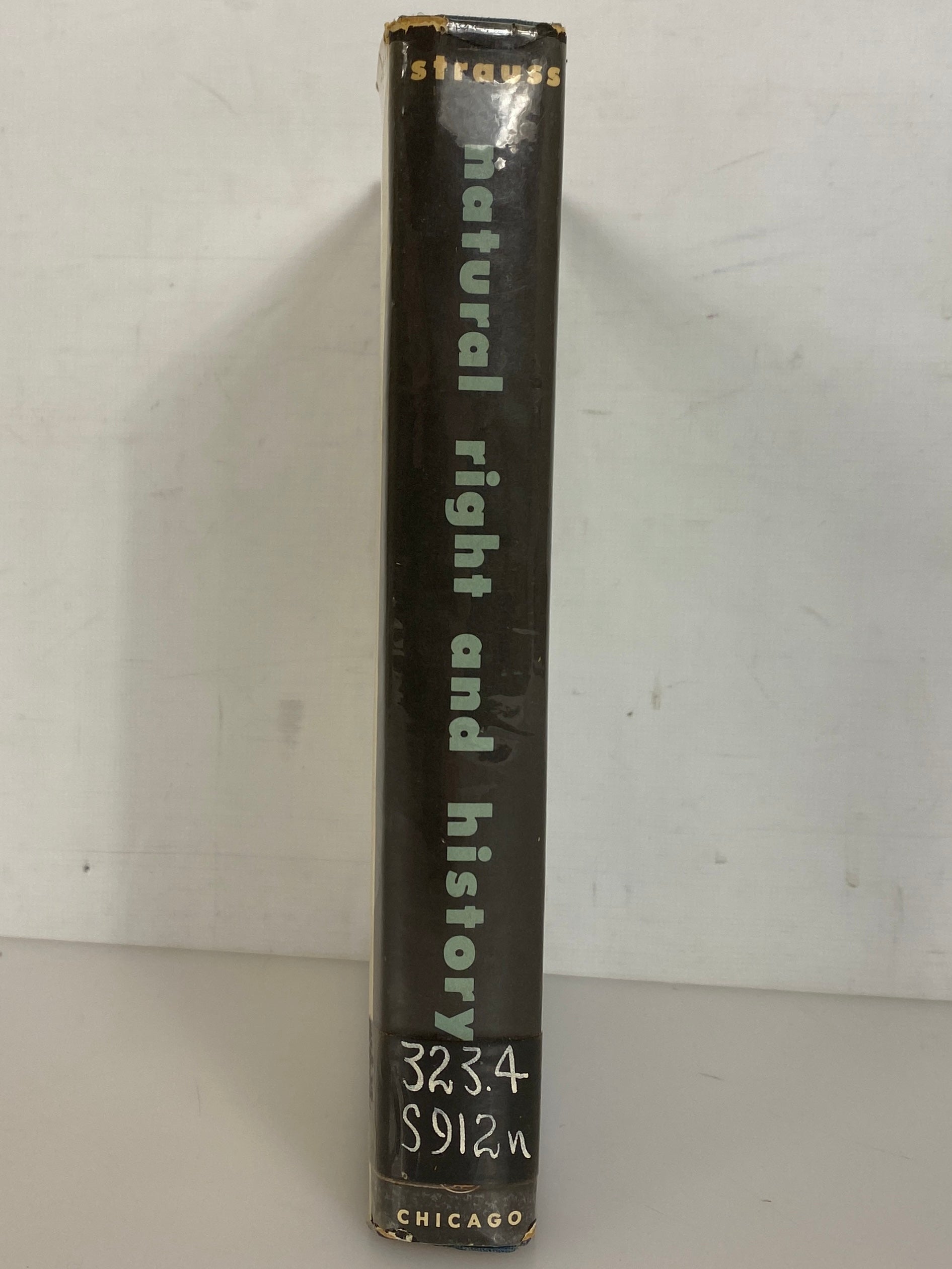 Natural Right and History by Leo Strauss 1959 3rd Impression Ex-Library HCDJ