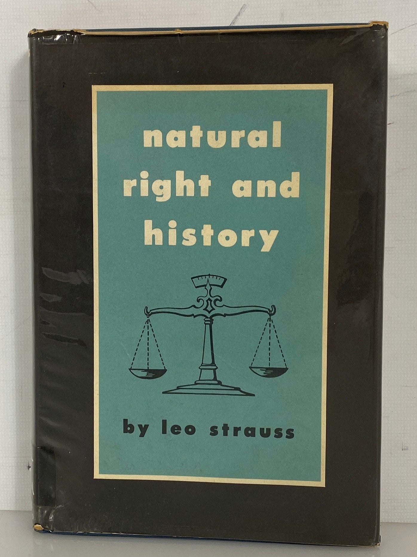 Natural Right and History by Leo Strauss 1959 3rd Impression Ex-Library HCDJ