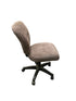 Grey Upholstered Armless Adjustable Chair