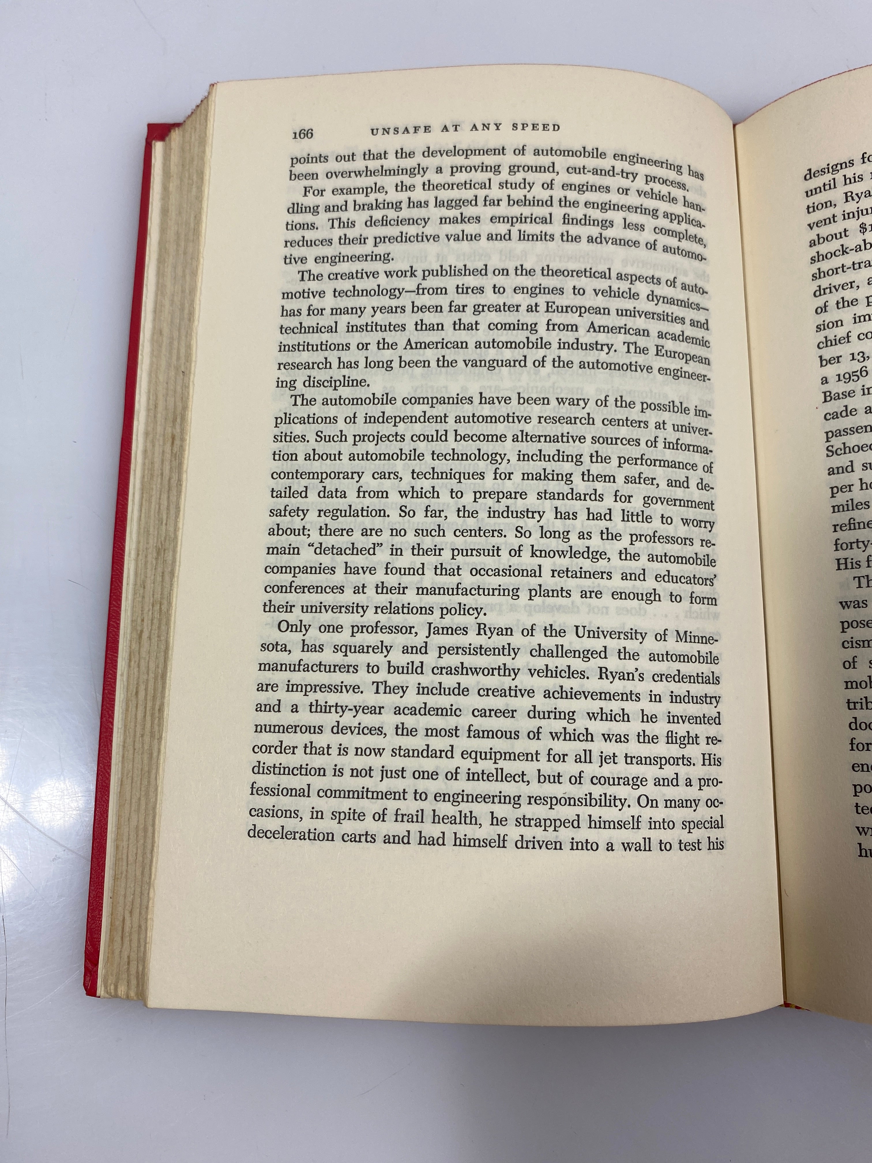 Unsafe At Any Speed by Ralph Nader Grossman Publishers 1965 HC