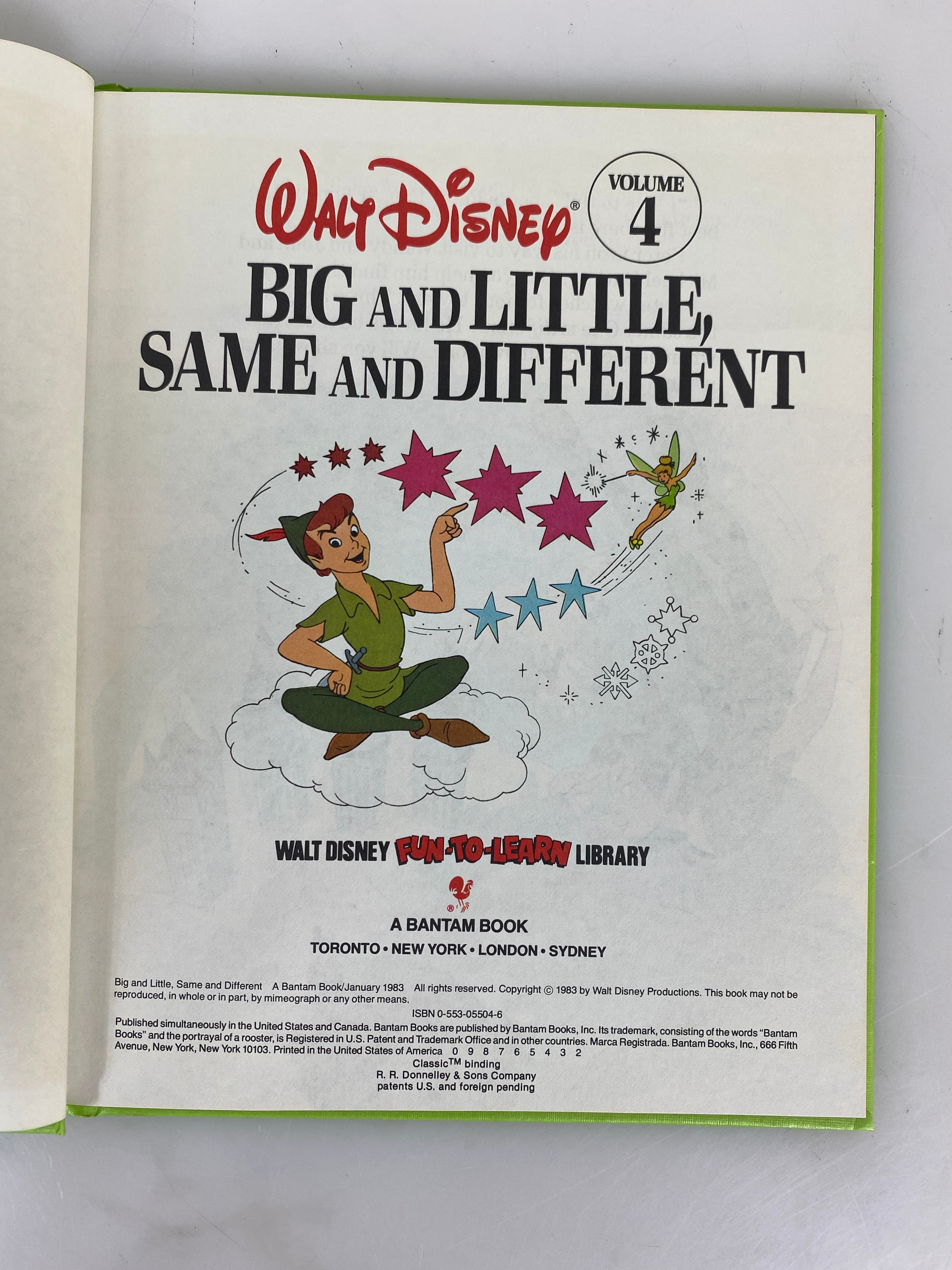 Lot of 19 Walt Disney Fun-To-Learn Library 1-19 1983 HC
