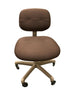 Brown Upholstered Armless Adjustable Chair