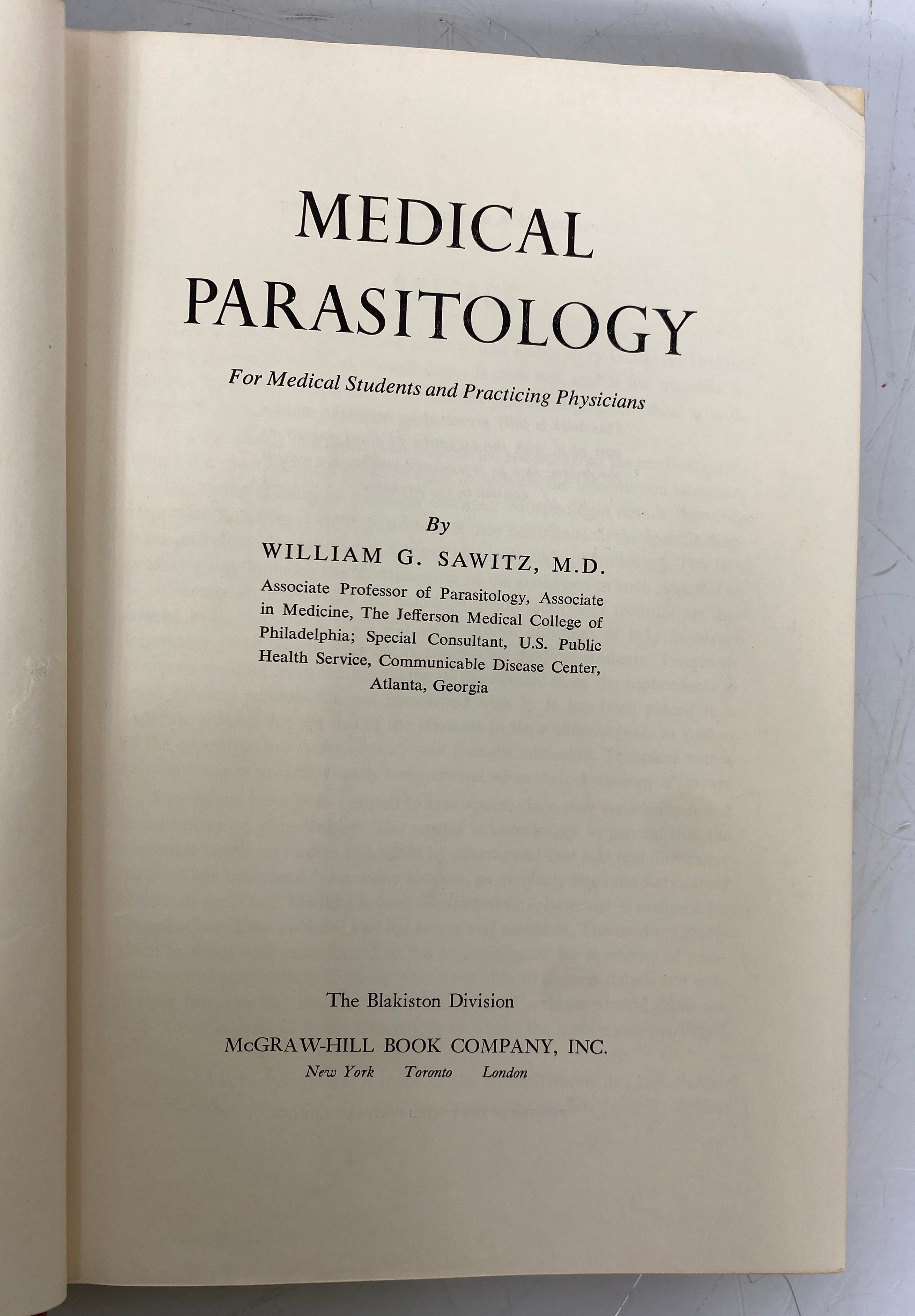 2 Vtg Medical Texts: A Textbook of Bacteriology/Medical Parasitology Ex-Library