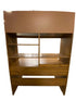 Wooden Desk With Shelves & Cabinet