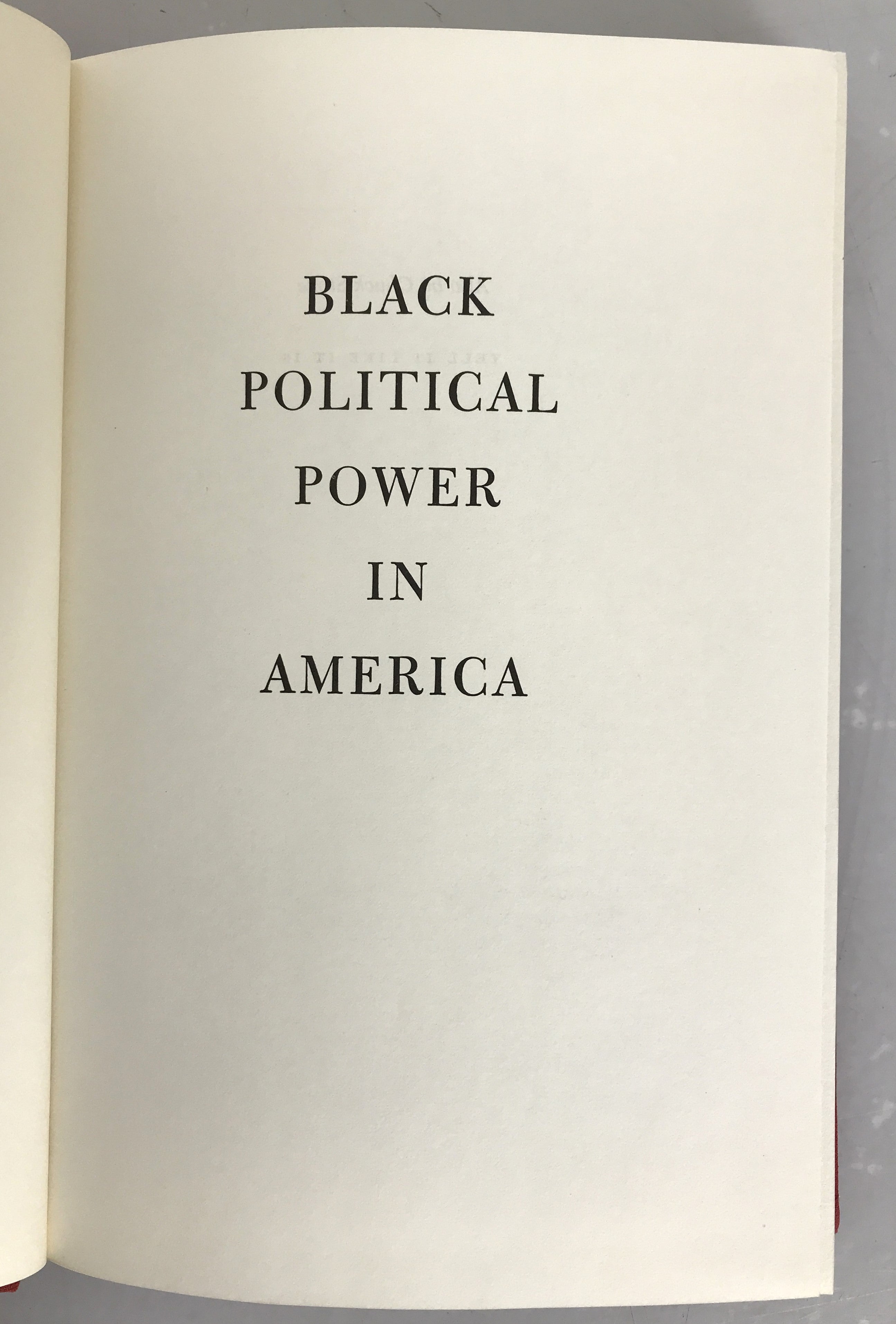 Black Political Power in America by Chuck Stone First Printing 1968 HC DJ