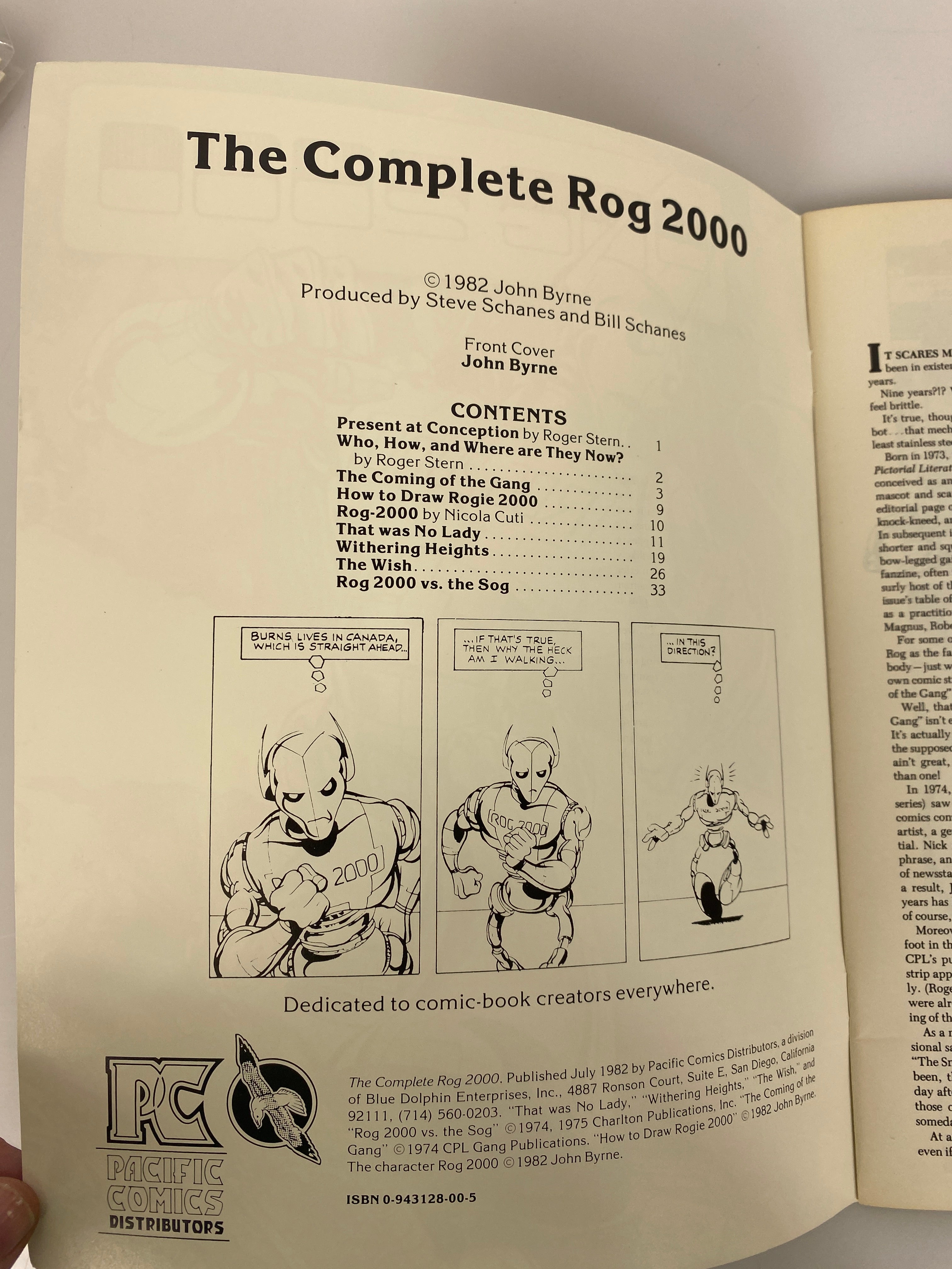 Rog 2000 John Byrne Pacific Comics 1982