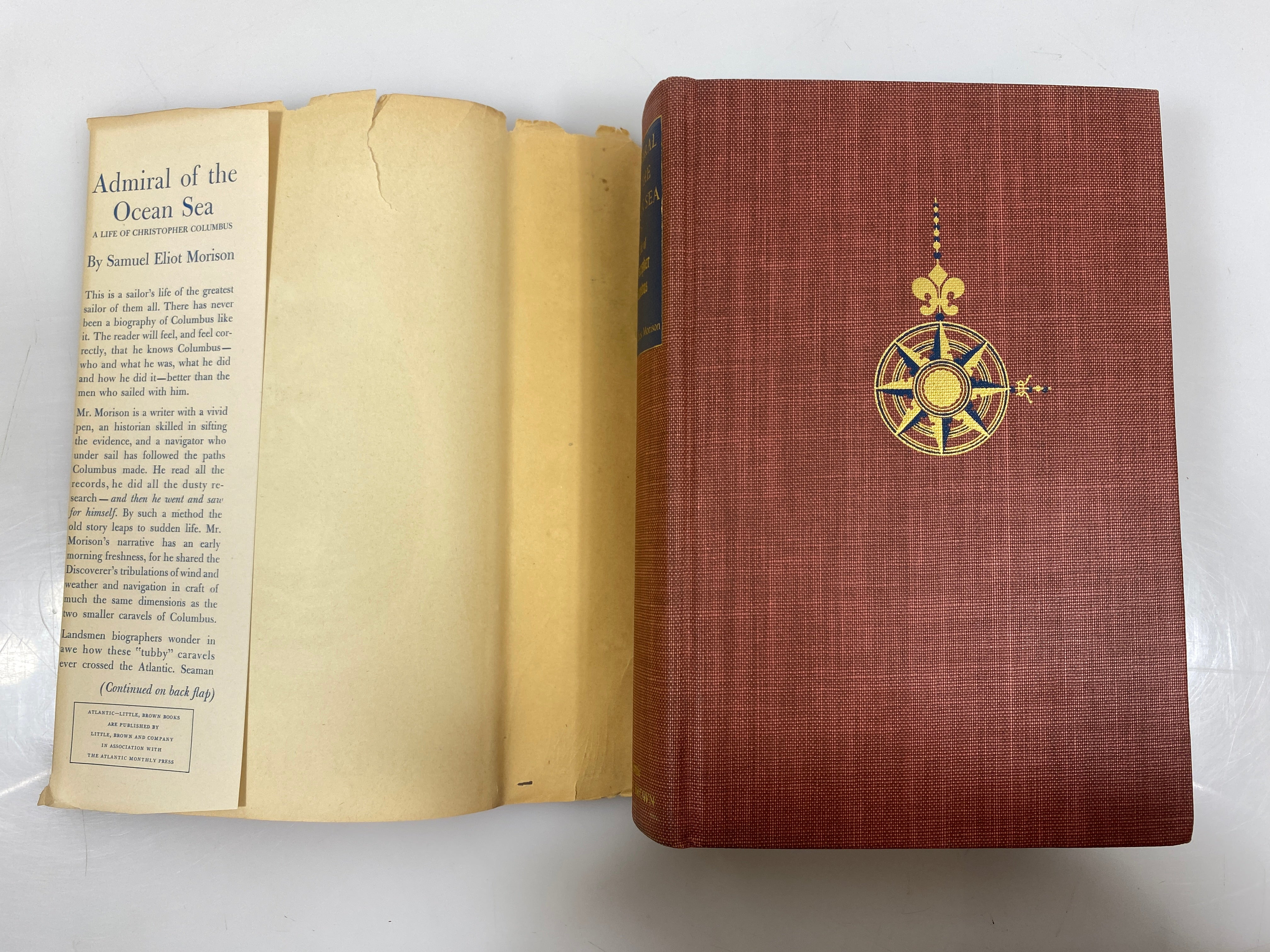 Admiral of the Ocean Sea by Samuel Eliot Morison 1942 HCDJ