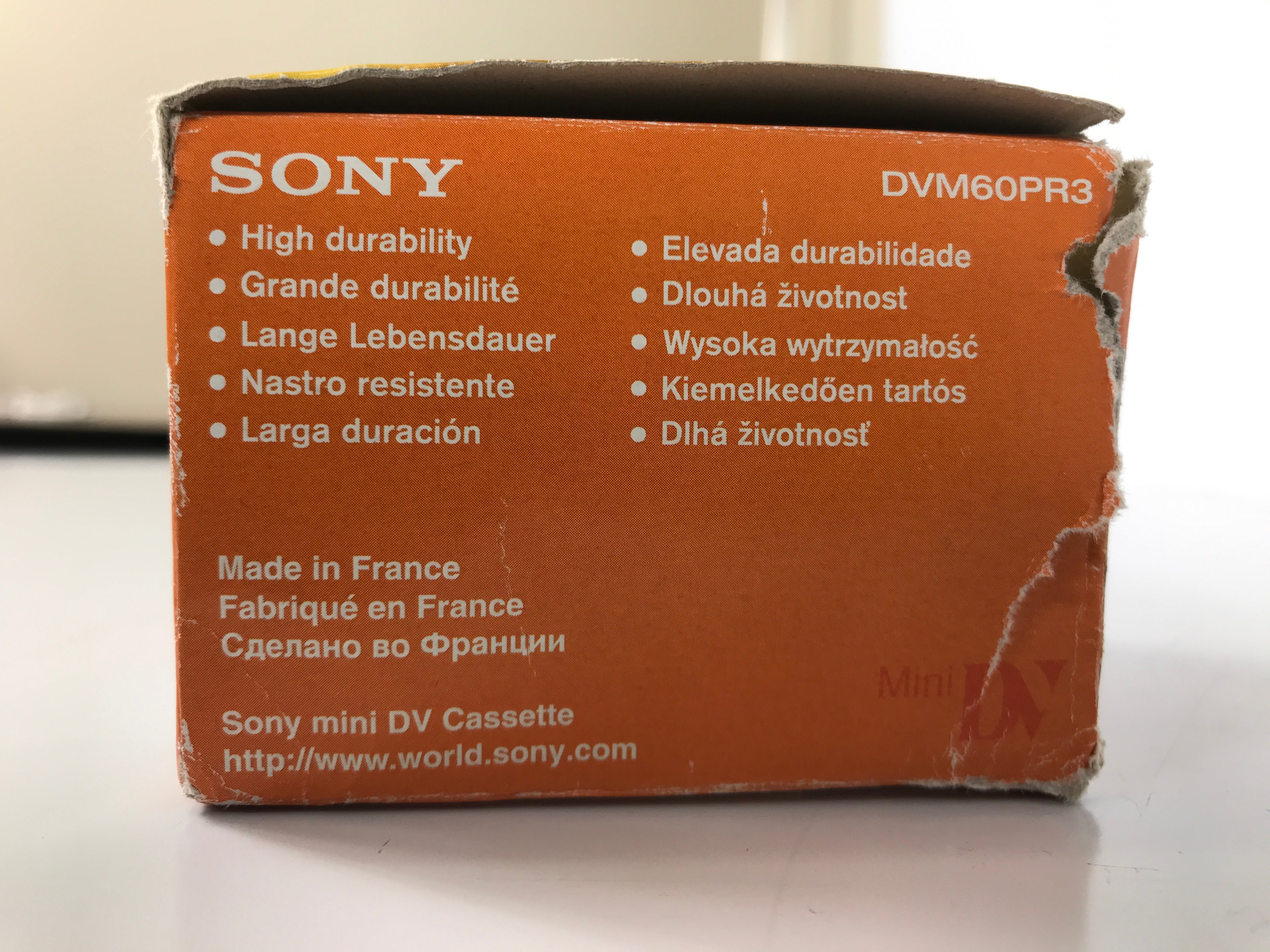 Sony Premium Mini DV 60 Minute Digital Video Cassette