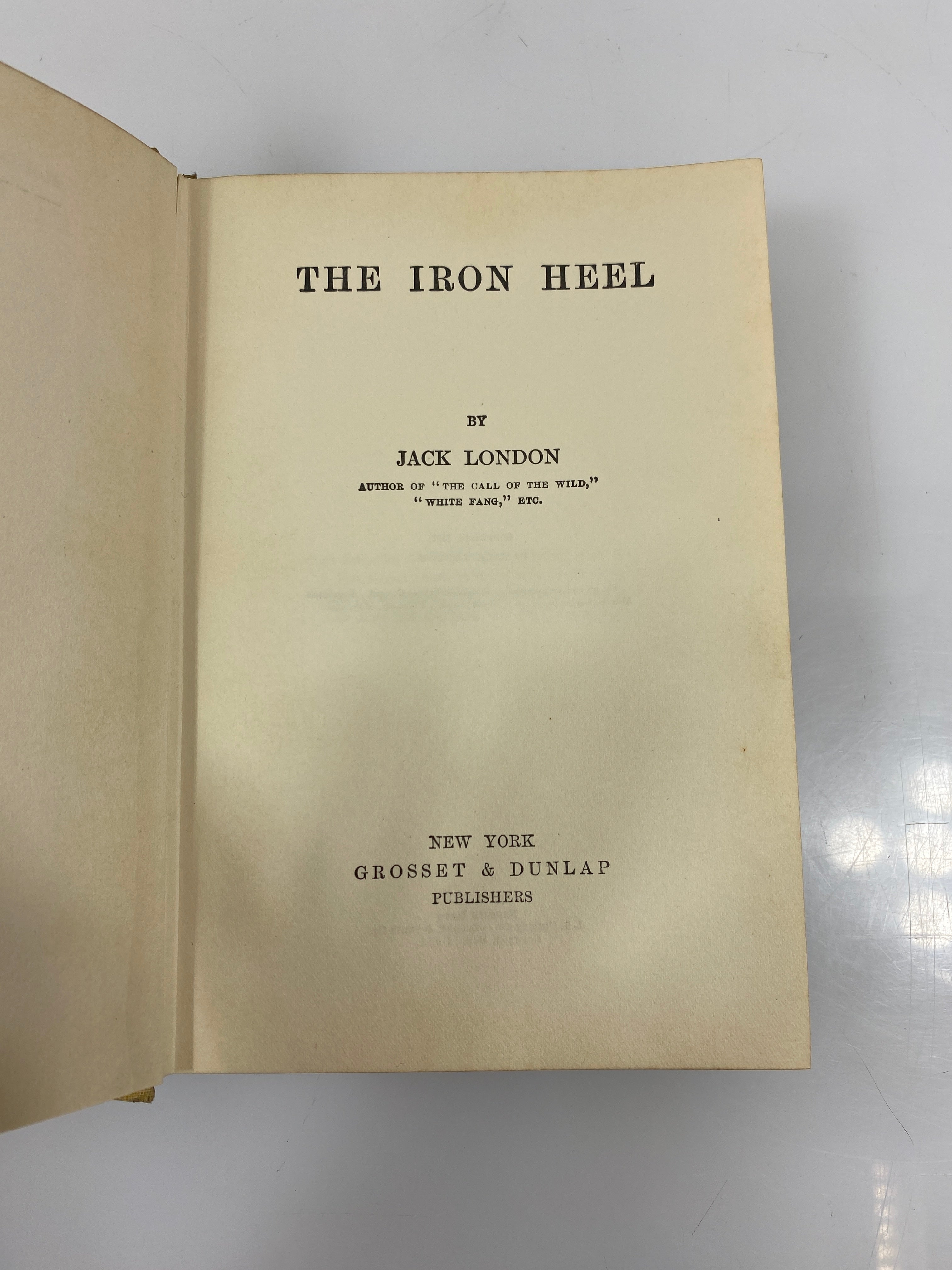 The Iron Heel by Jack London Grosset & Dunlap 1910 HC