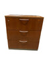 Steelcase #RLF18363W Wooden Facade Grey Metal Office 3 Drawer Later File Cabinet