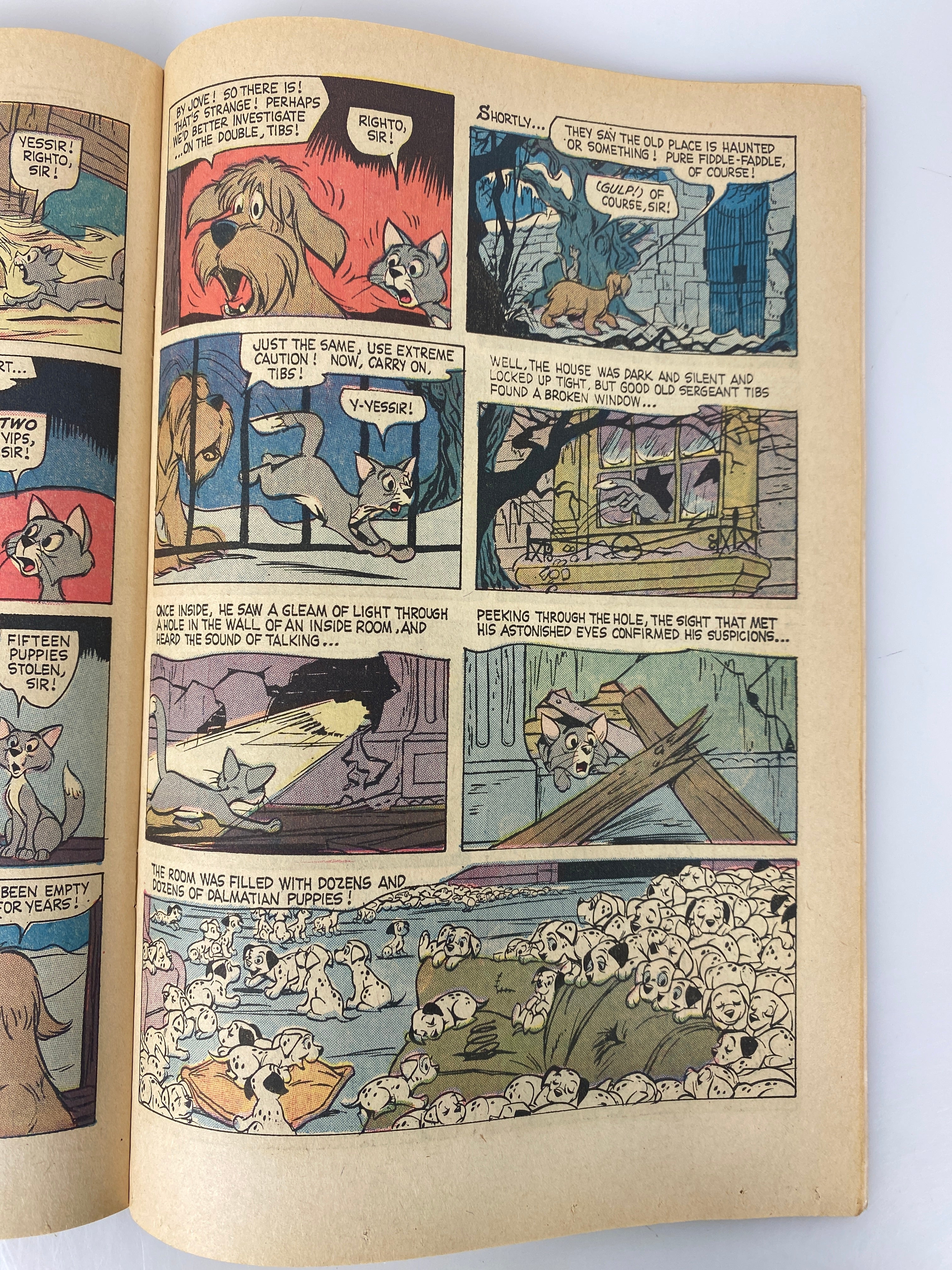 Lot of 2 Walt Disney Showcase Comics Tinkerbell 101 Dalmatians 1961-1976