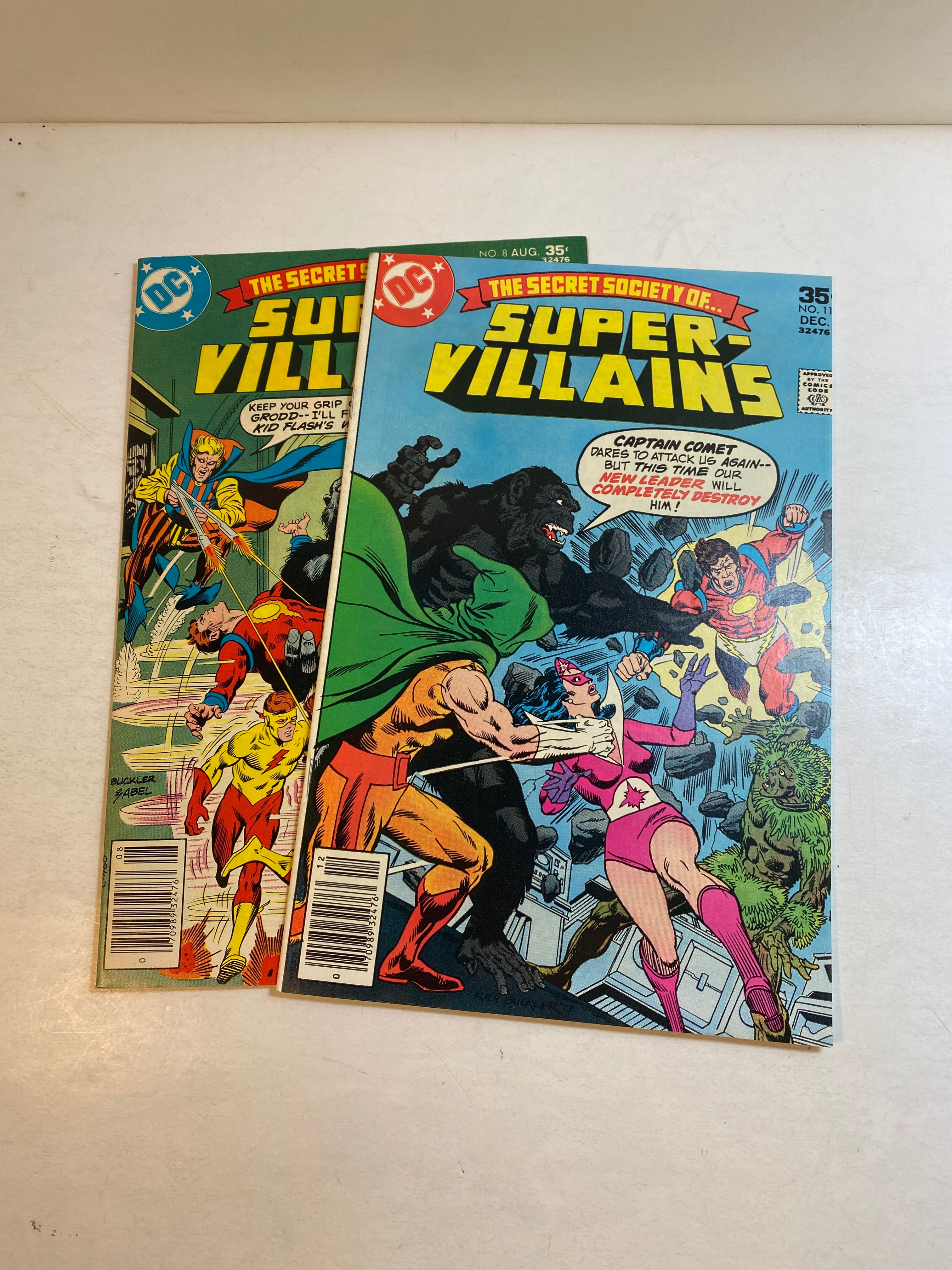 Lot of 2 Secret Society Super Villains DC Comics 1977