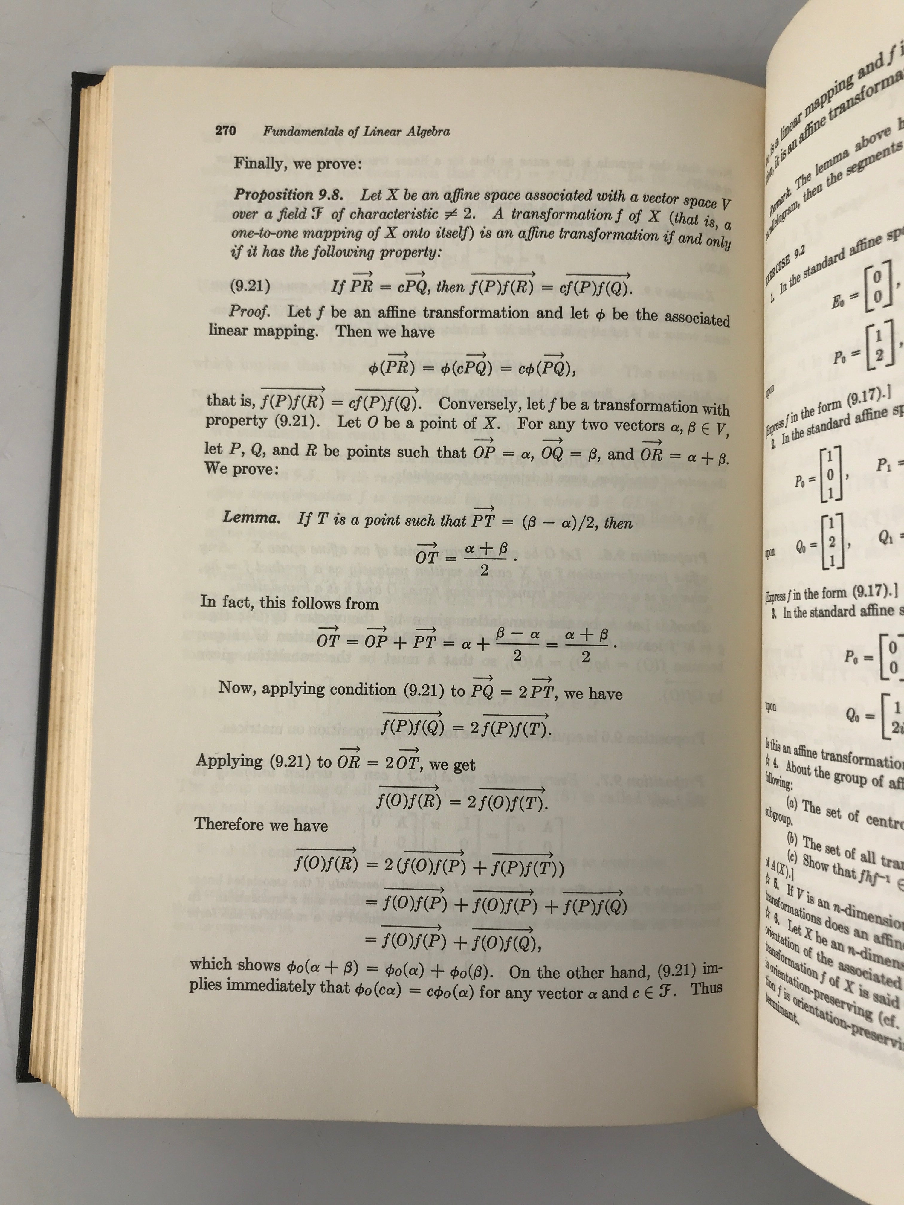 Fundamentals of Linear Algebra Katsumi Nomizu 1966 HC