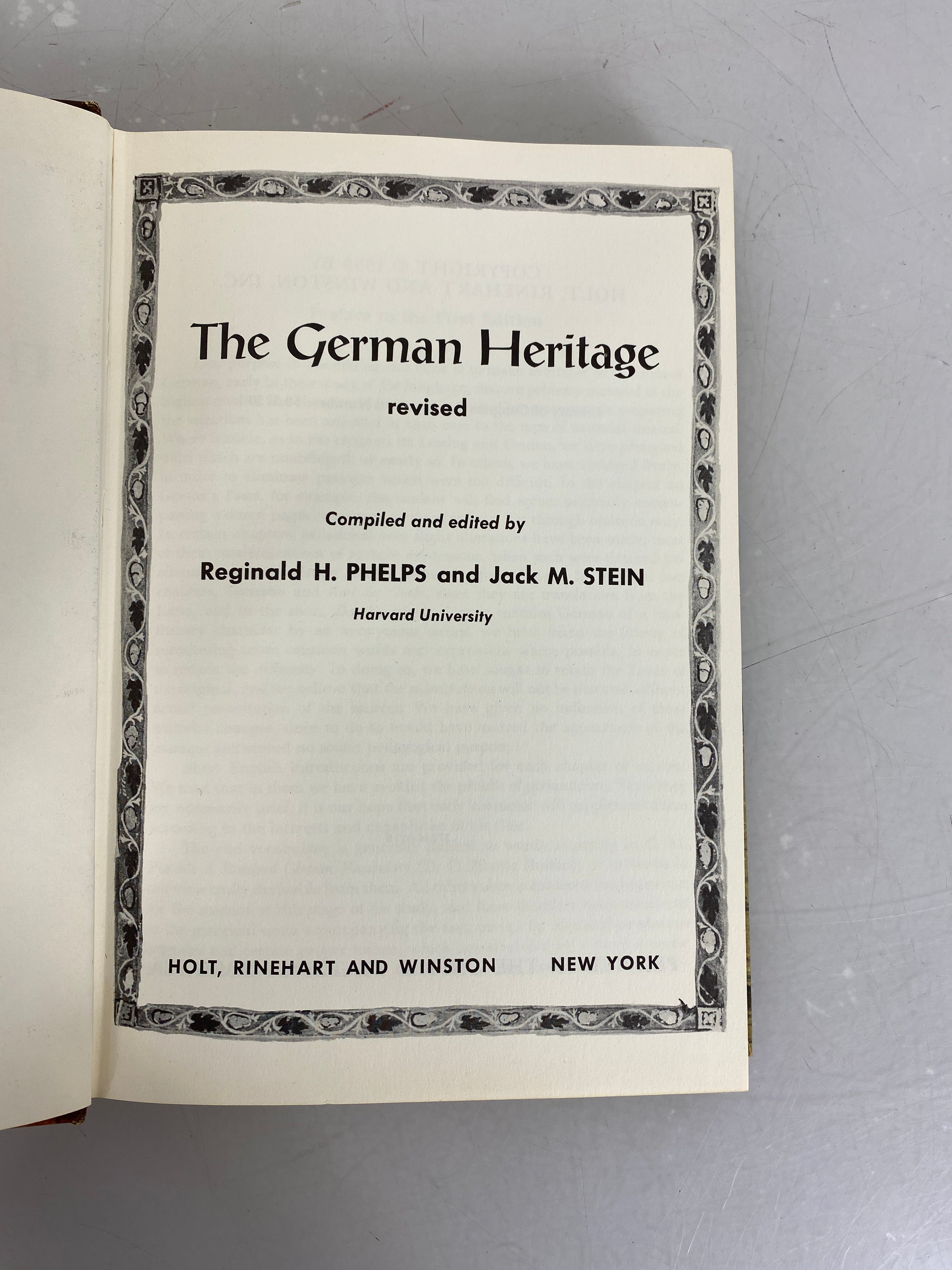 Lot of 2 German History and Heritage Books 1958, 1963 HC, SC