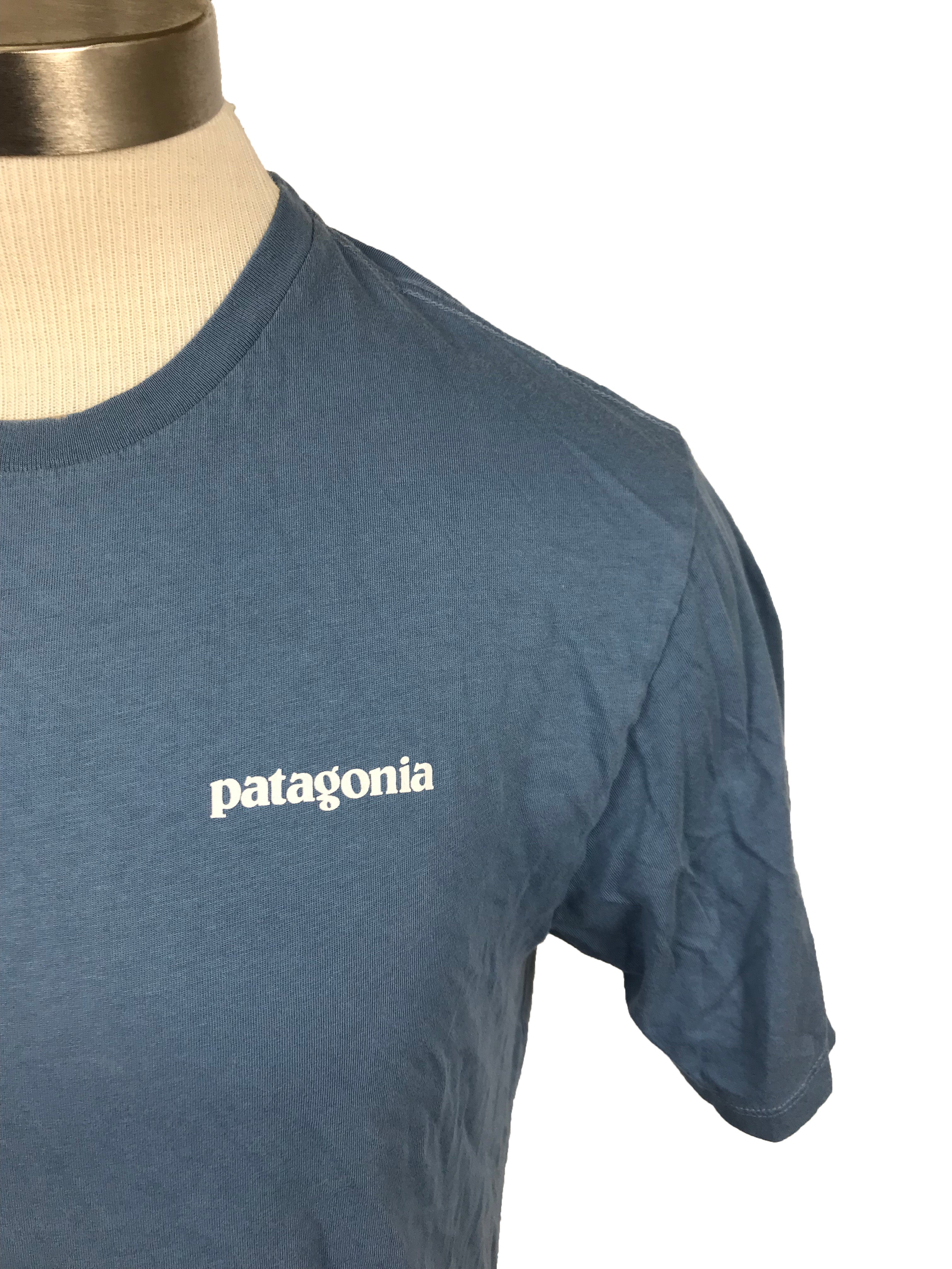 Patagonia Blue Logo T-Shirt Men's Size Small