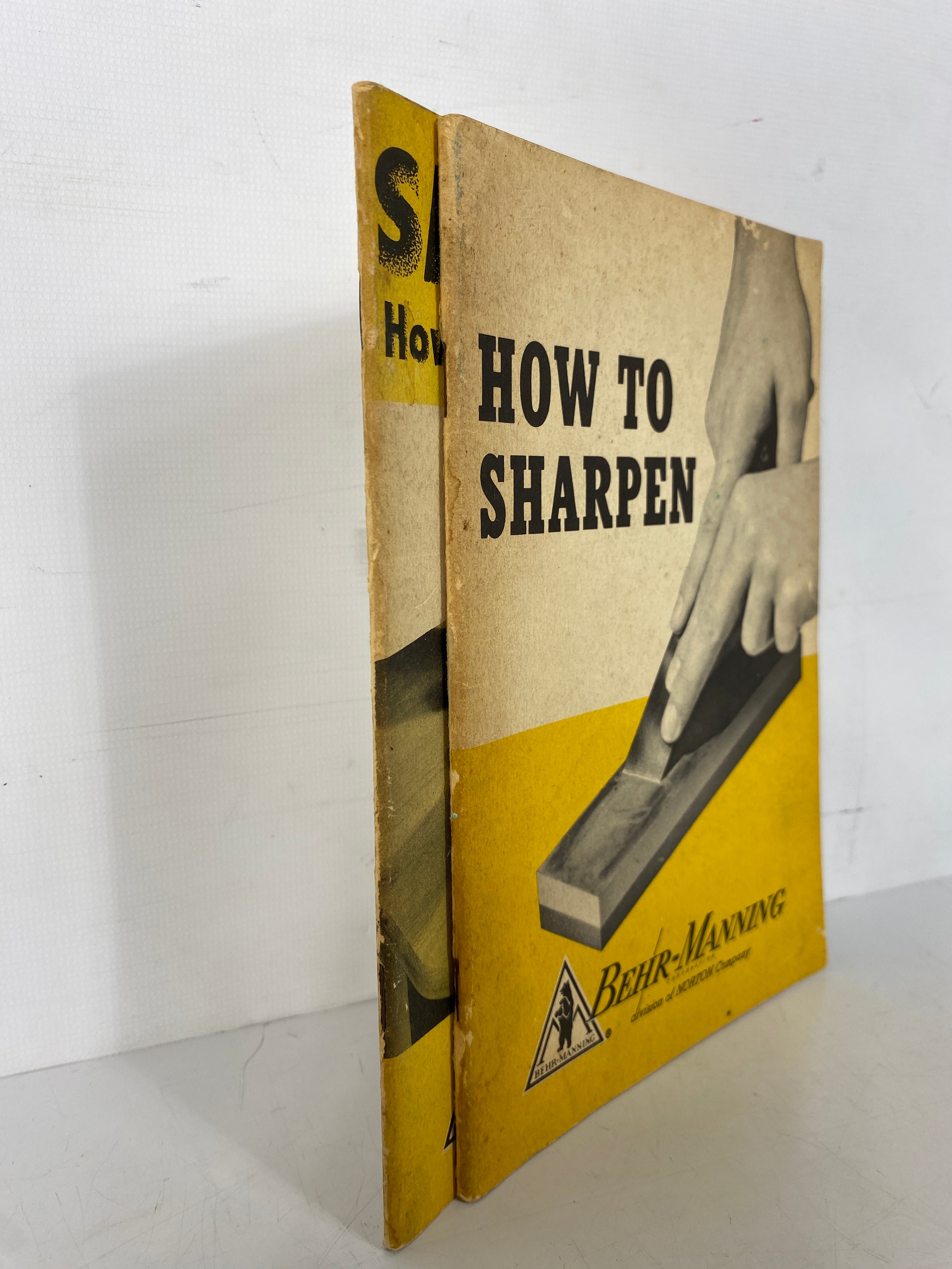 2 Vintage Behr-Manning Guides: How to Sharpen/Sandpaper 1954 SC