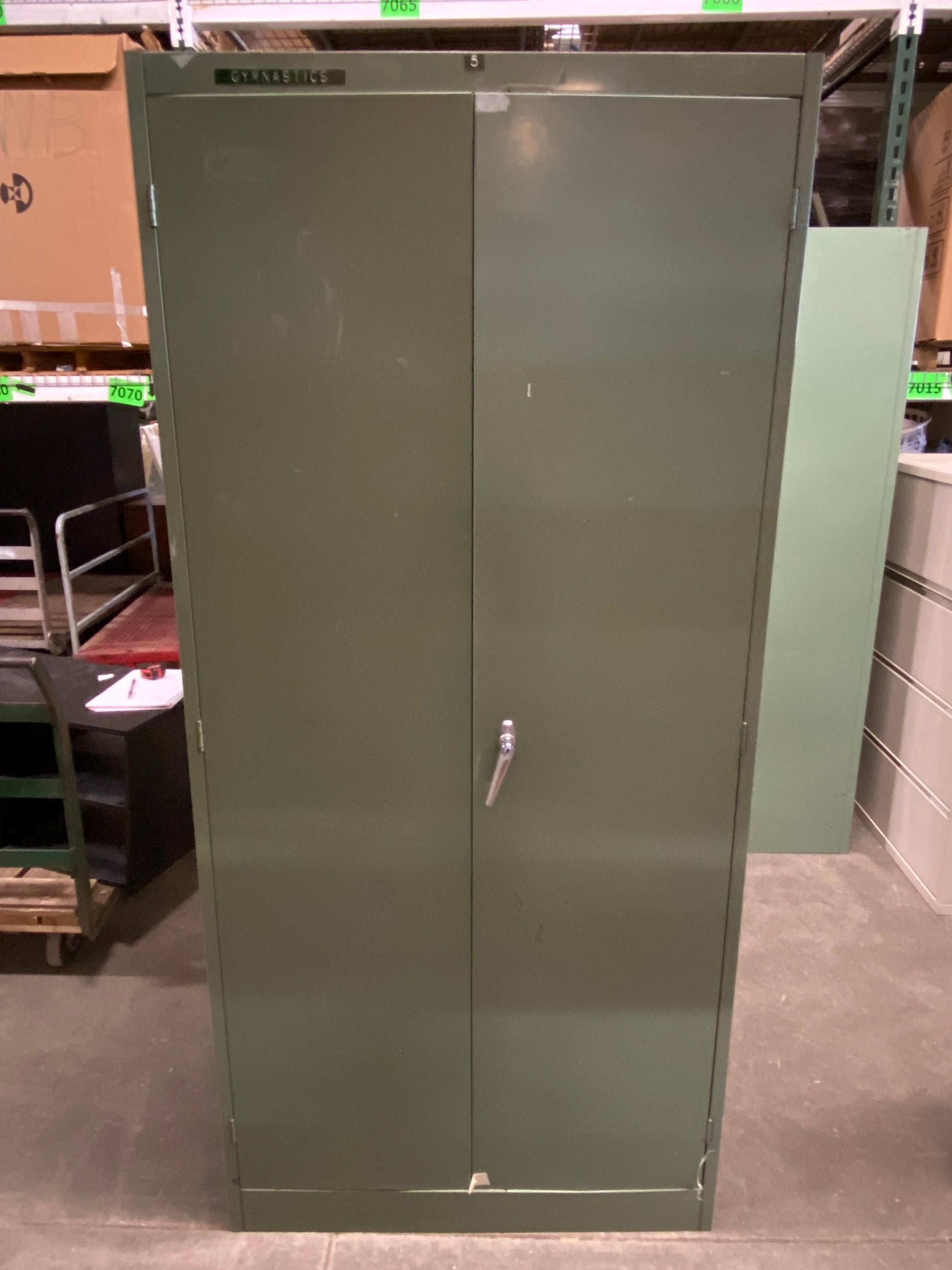 Green 2 Door Metal Cabinet