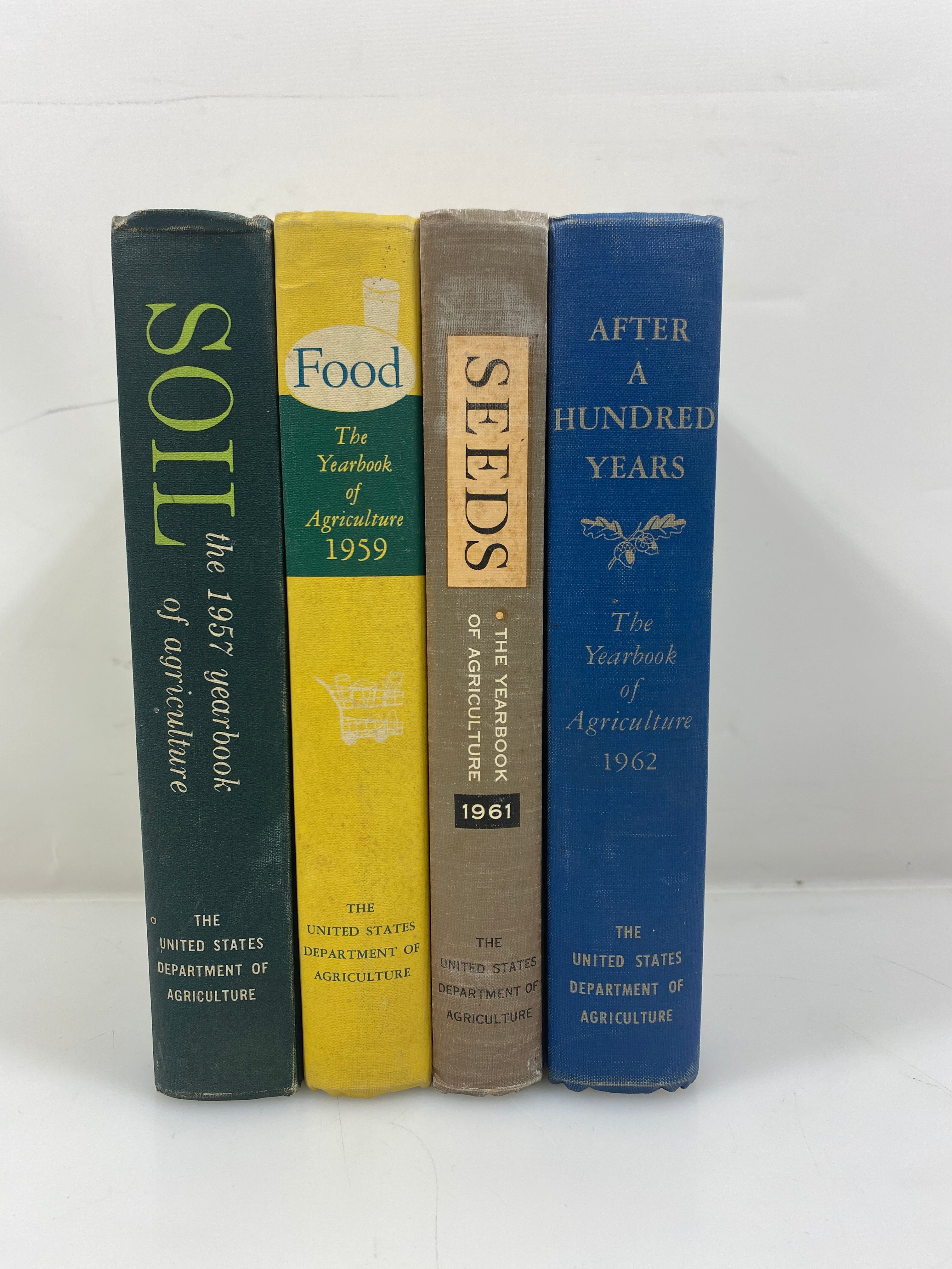 Set of 4 Yearbook of Agriculture 1957,59,61, & 62 USDA HC