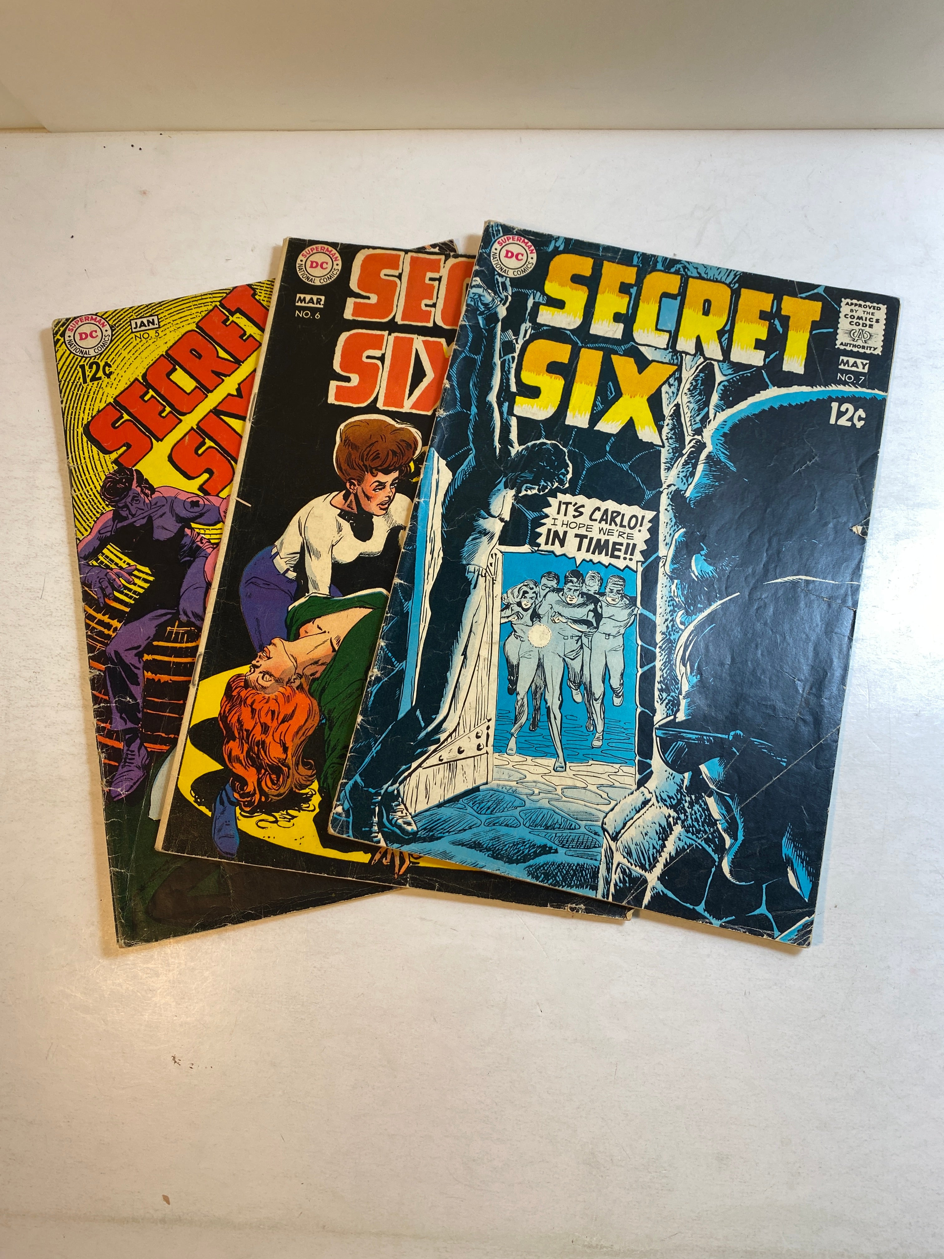 Lot of 3 Secret Six DC Comics 1969