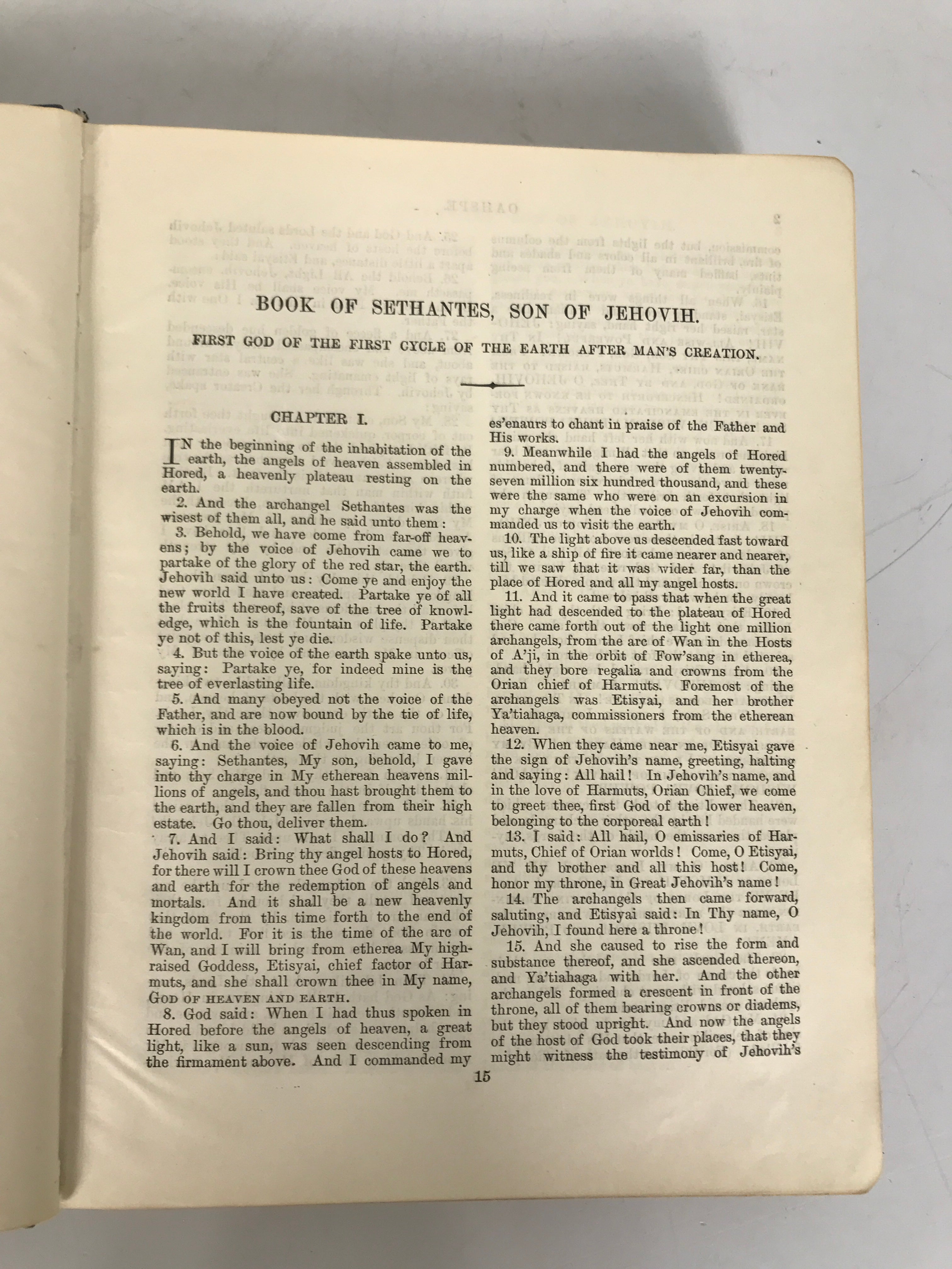 Oahspe A New Bible Words of Jehovih 1942 Newbrough Kosmon Press