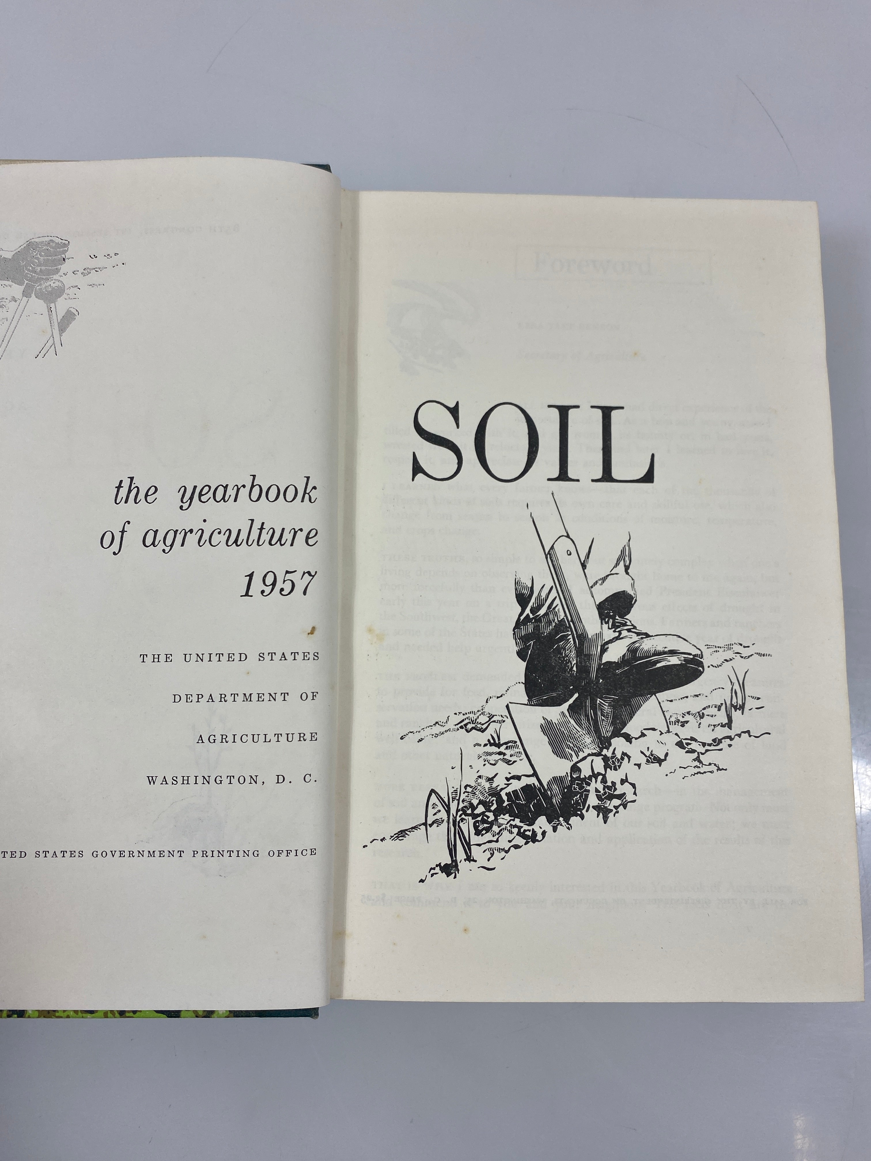 Set of 4 Yearbook of Agriculture 1957,59,61, & 62 USDA HC