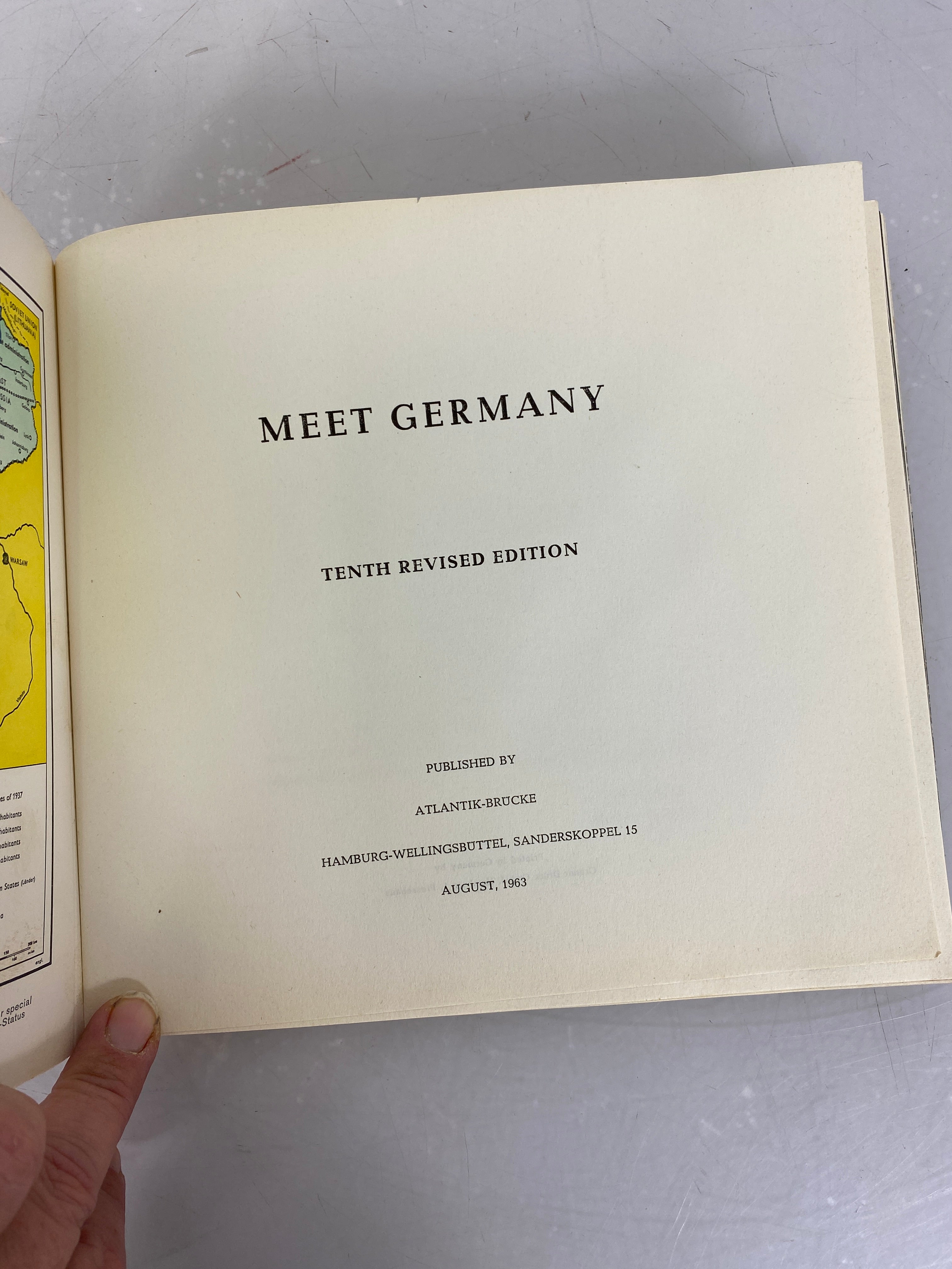 Lot of 2 German History and Heritage Books 1958, 1963 HC, SC