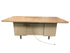 Oak Wood Desktop Metal Executive Desk