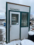 Green and White Shed