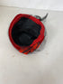 Vintage 1950's Red Velvet Pill Box Women's Hat with Black Lace and Beadwork