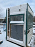 Green and White Shed