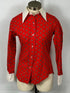 Lady Arrow Vintage Royal Red "Decton" Full Sleeve Blouse Women's Size Unknown